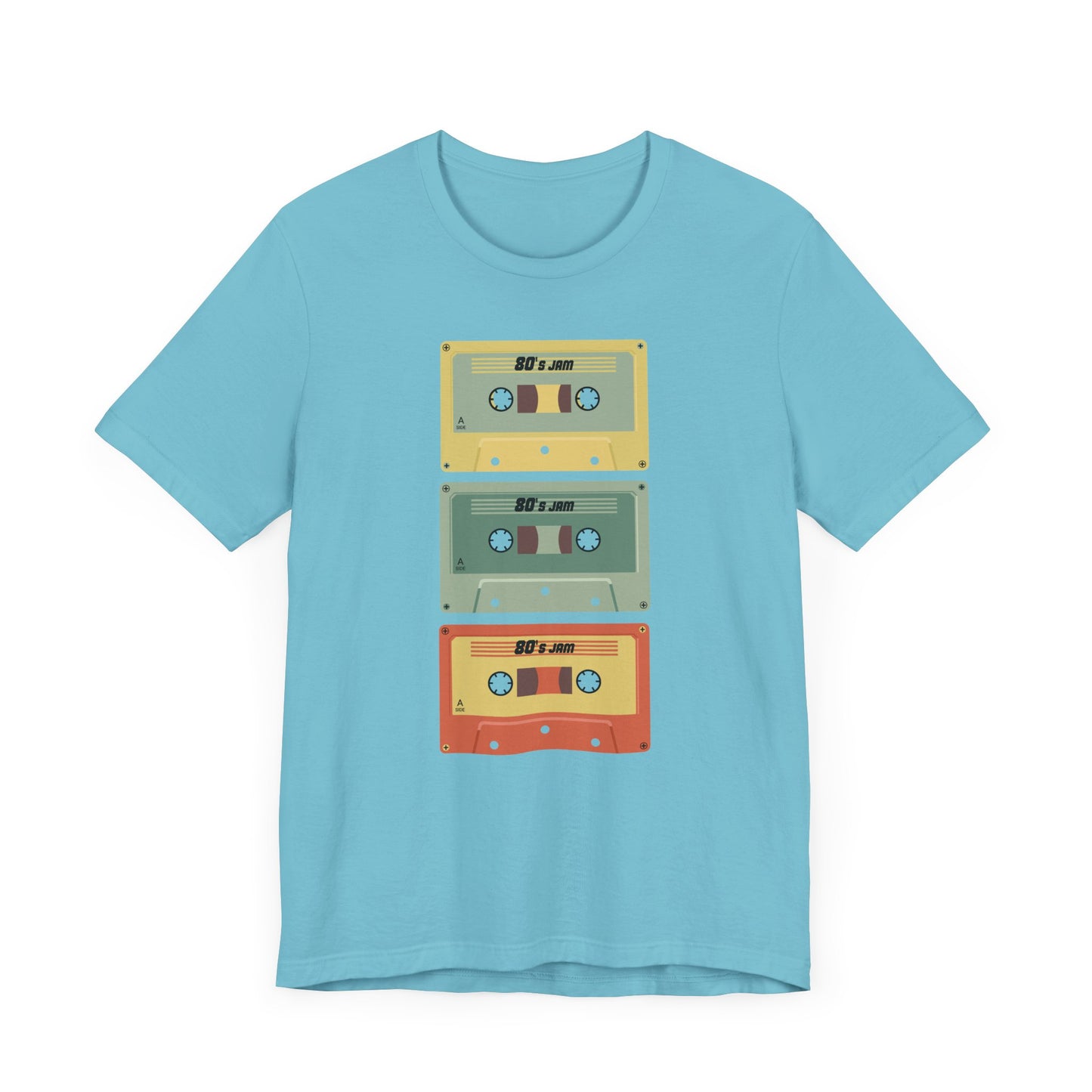 80s Jam Tape Cassettes Short Sleeve Tee Shirt - A Nostalgic Tribute to Mixtape Magic