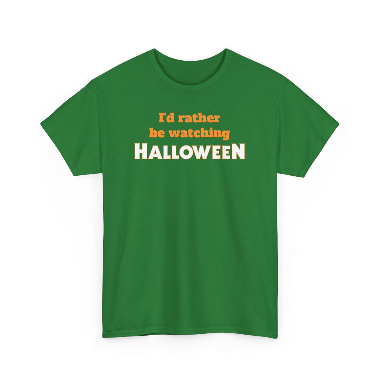 ’d Rather Be Watching Halloween Short Sleeve Tee – Classic Horror Movie Fan Shirt