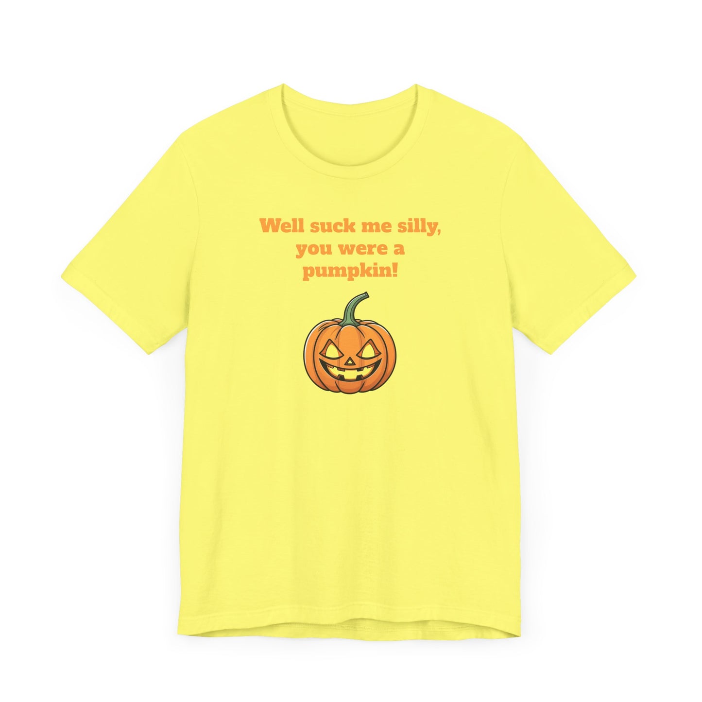 Silly Pumpkin Impractical Jokers Inspired Short Sleeve Tee Shirt - A Hilarious Halloween Must-Have