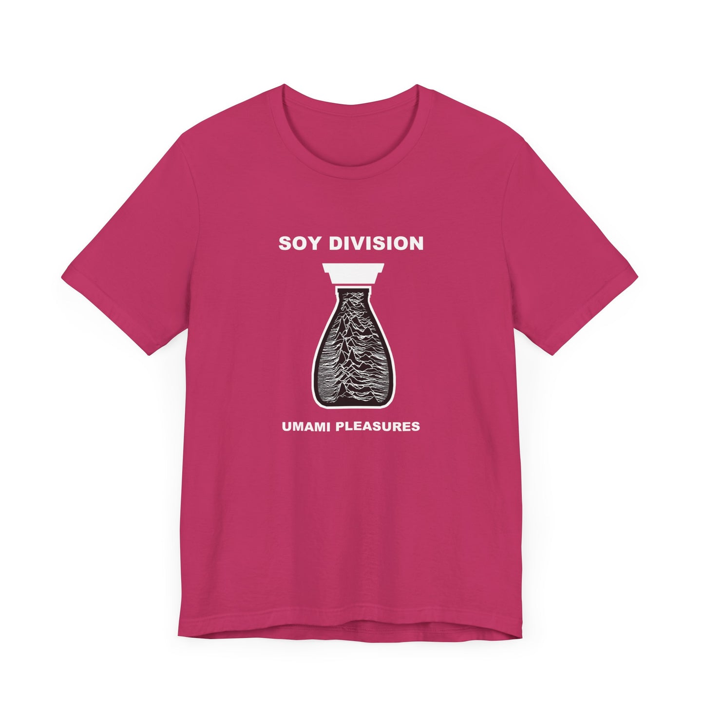 Soy Division Short Sleeve Tee Shirt - A Hilarious Joy Division Spoof