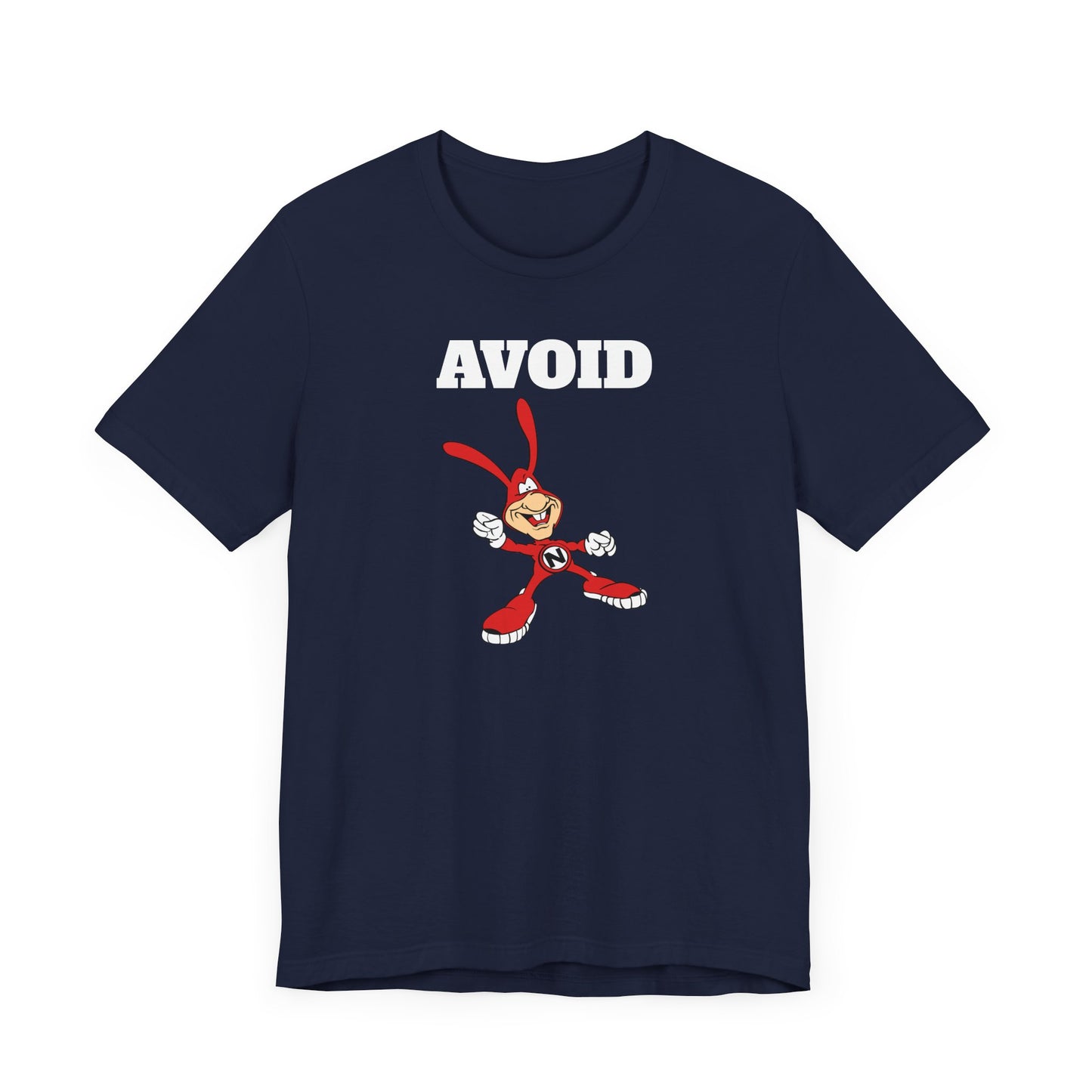 Avoid the Noid Short Sleeve Tee Shirt - A Nostalgic Pizza Delivery Throwback