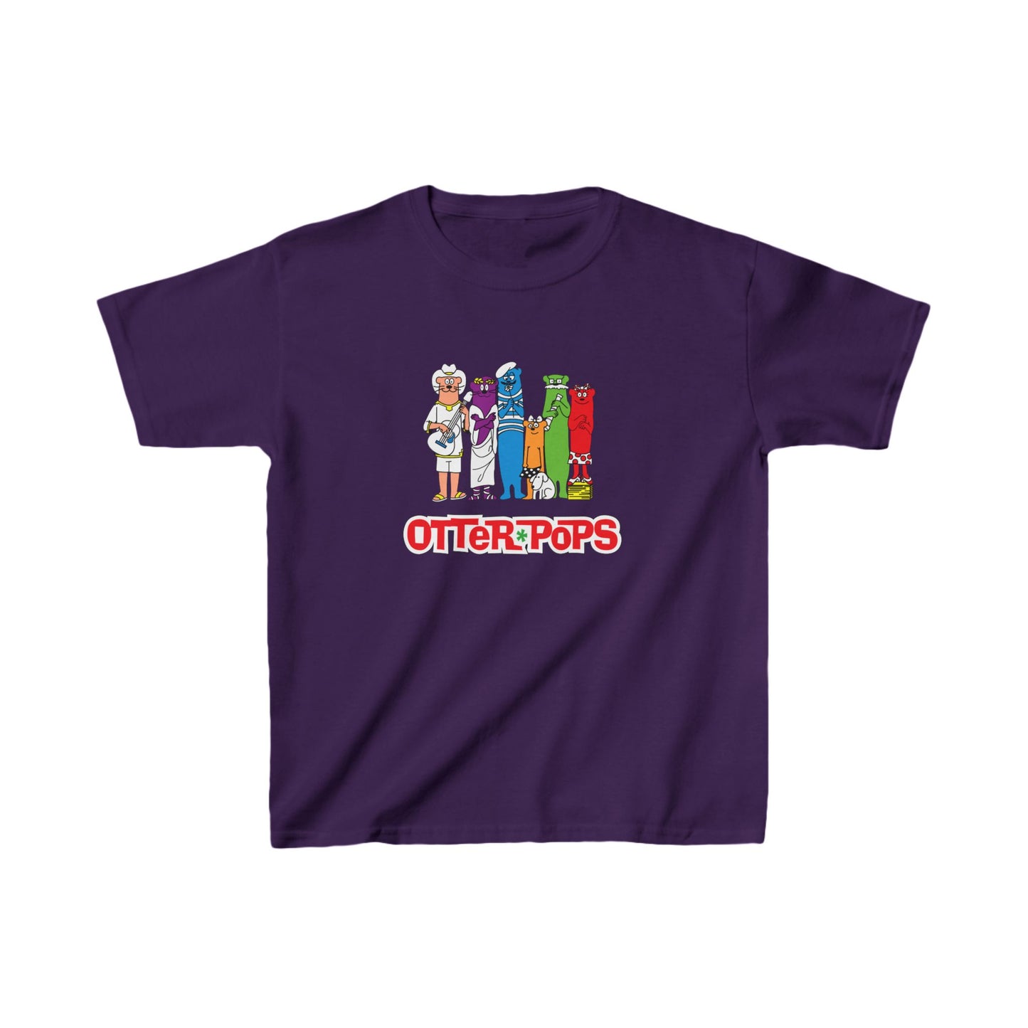 Kids Otter Pops Short Sleeve Tee Shirt - A Colorful Tribute to Childhood Favorites