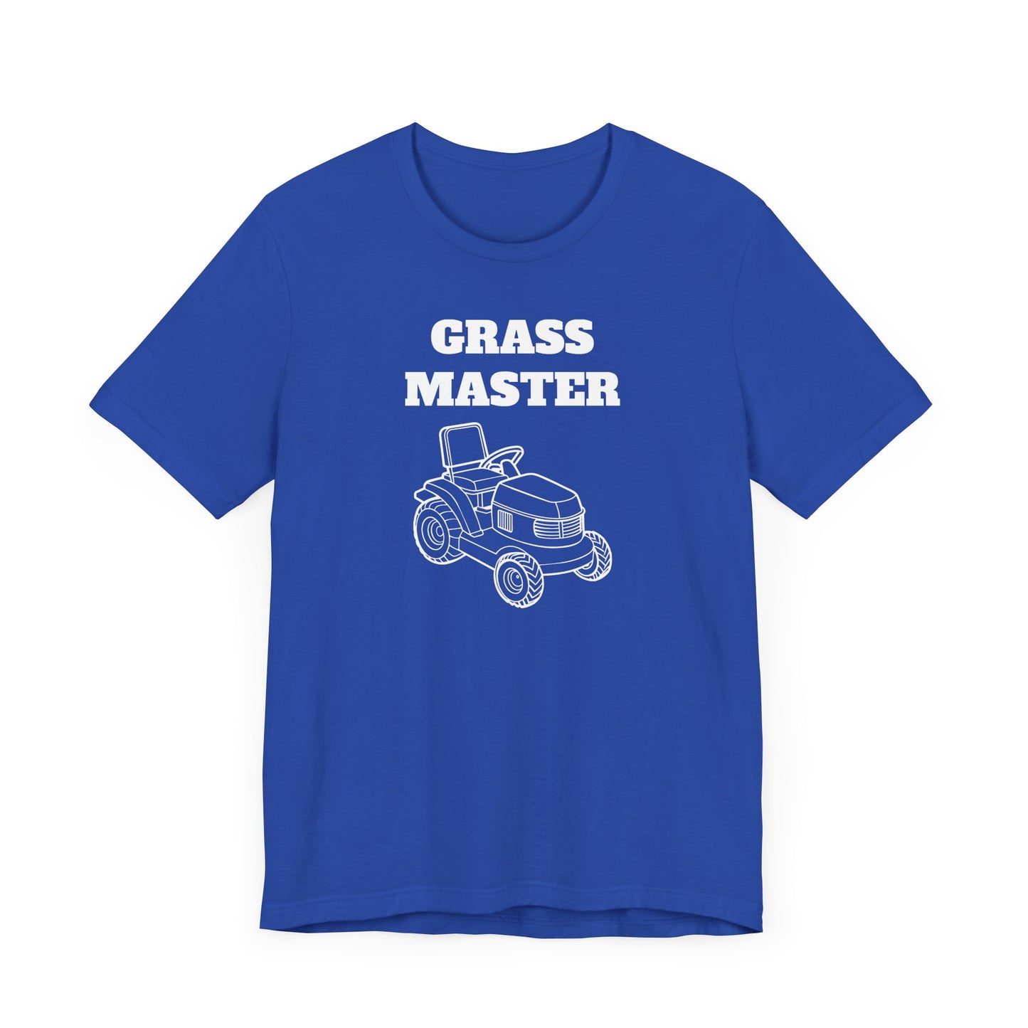 Grass Master Short Sleeve Tee - A Funny Landscaping Shirt for Lawn Enthusiasts