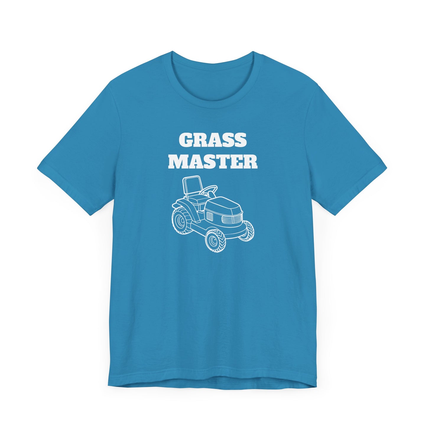 Grass Master Short Sleeve Tee - A Funny Landscaping Shirt for Lawn Enthusiasts
