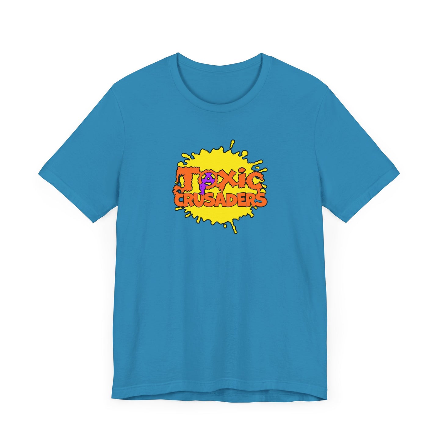Toxic Crusaders Short Sleeve Tee Shirt - A Tribute to 90s Cartoon Madness