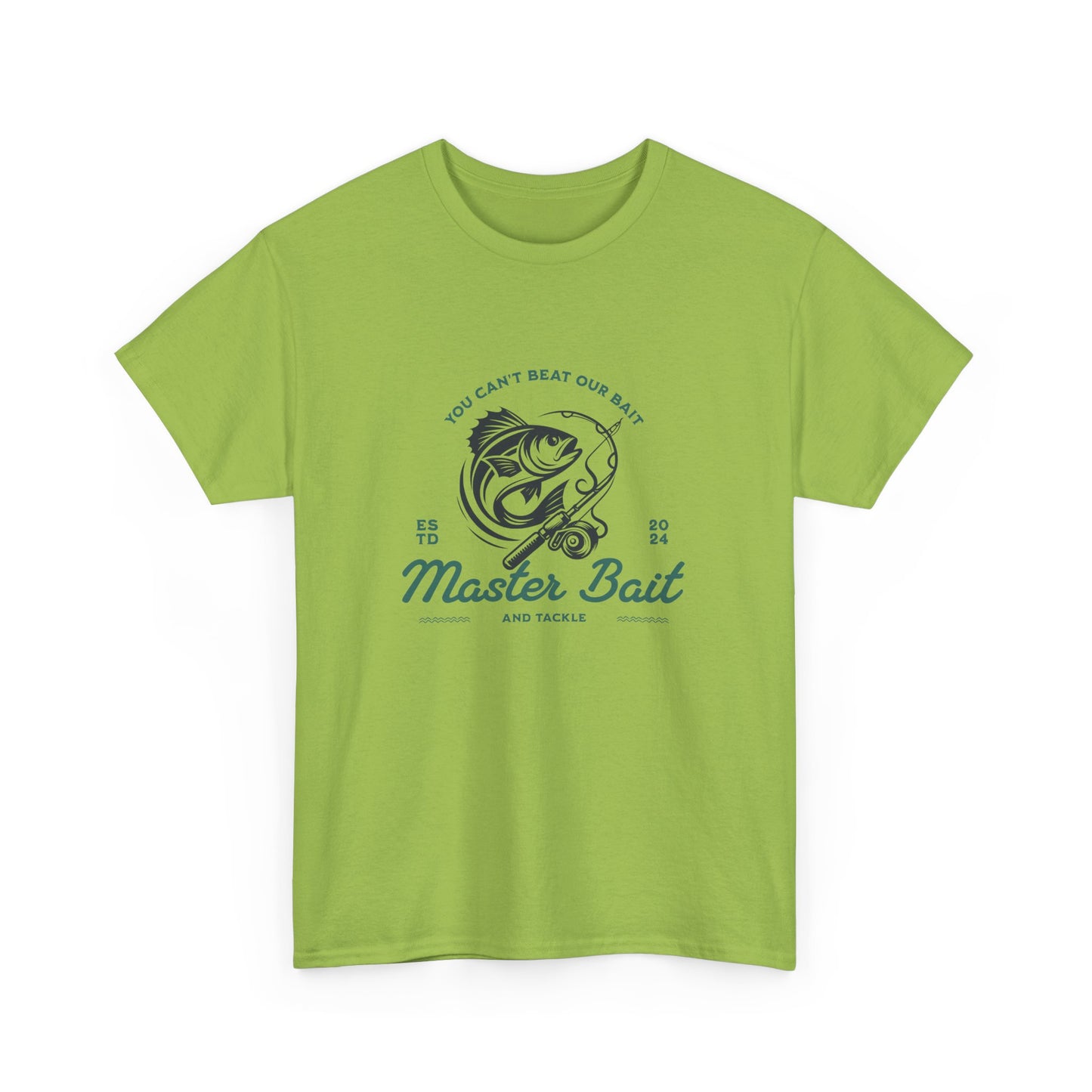 Master Bait and Tackle Short Sleeve Tee Shirt - A Reel Catch for Fishing Enthusiasts