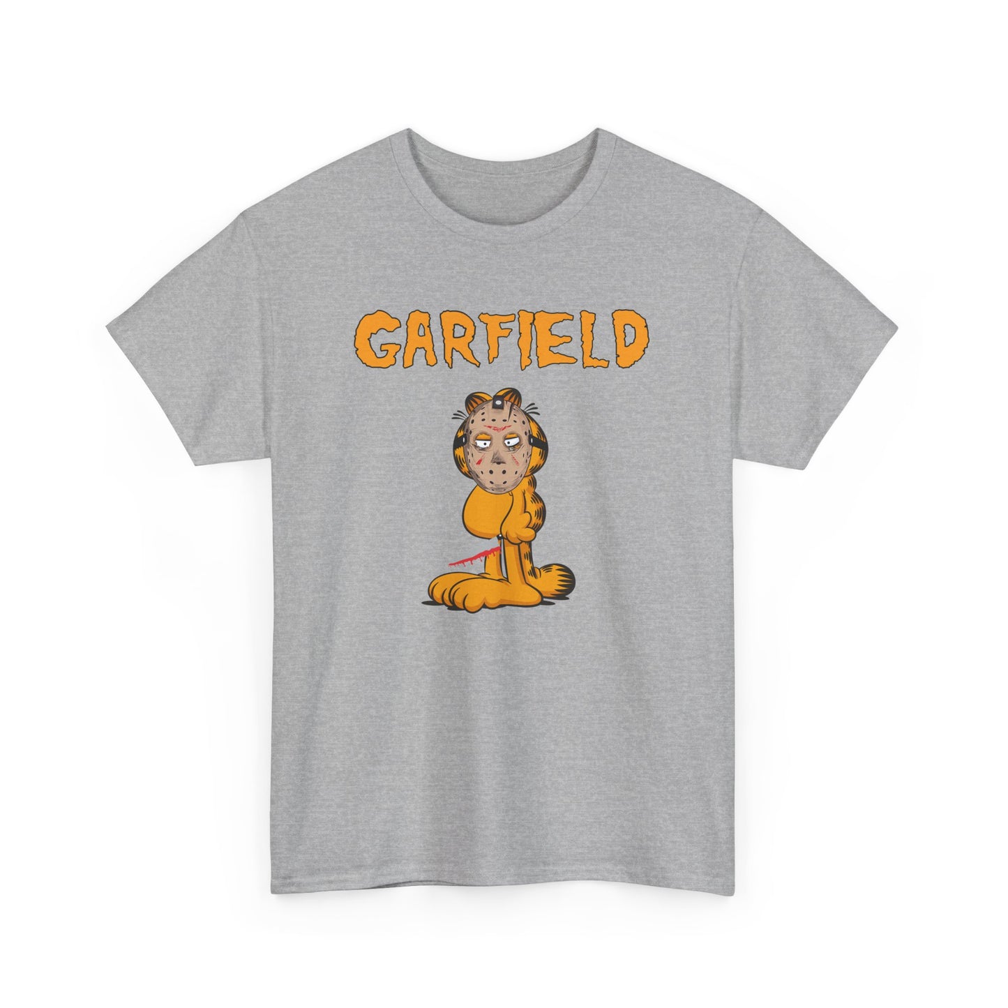 Orange Halloween Killer Cat Short Sleeve Tee - A Spooky and Playful Halloween Must-Have