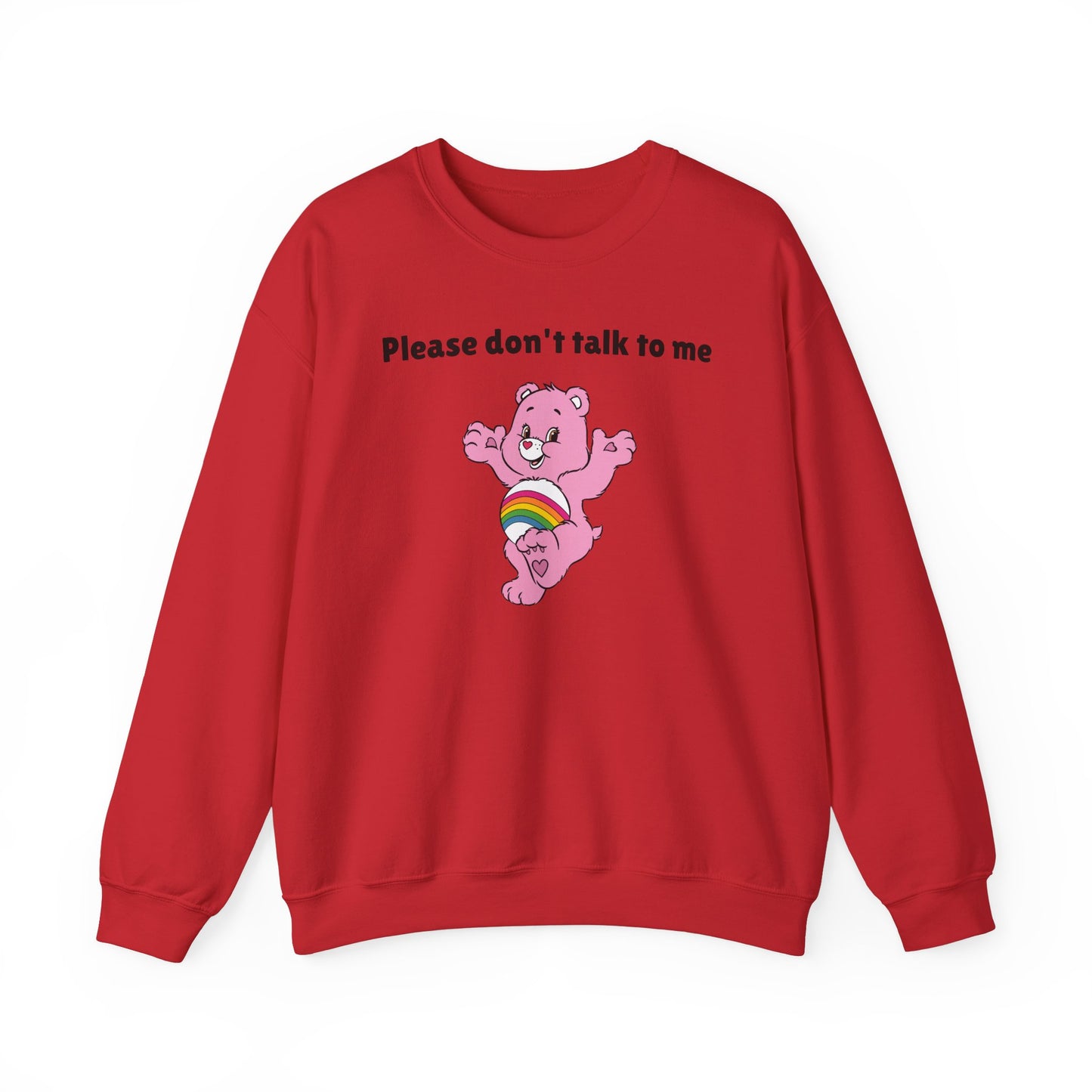 Please Don’t Talk to Me Crewneck Sweatshirt – Funny and Polite Statement
