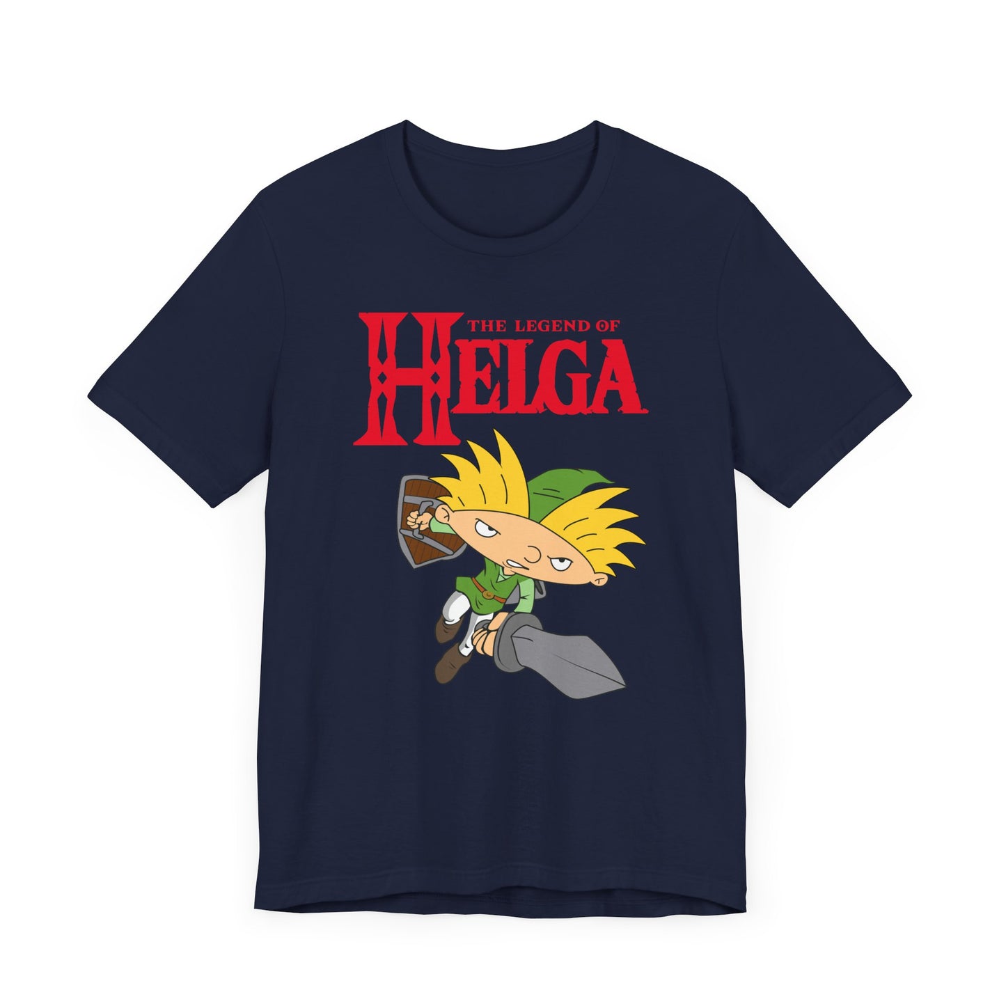 Hey Arnold! The Legend of Helga Short Sleeve T-Shirt - Retro Nickelodeon Inspired Nostalgia