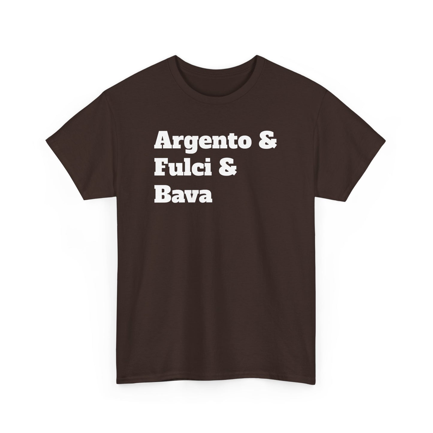 Italian Horror Directors Tee – Argento & Fulci & Bava Tribute