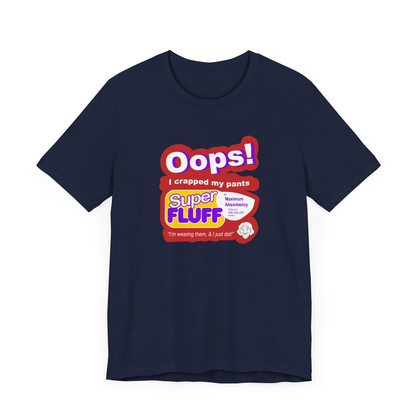 Oops I Crapped My Pants Short Sleeve Tee Shirt - A Hilarious Tribute to 90s SNL