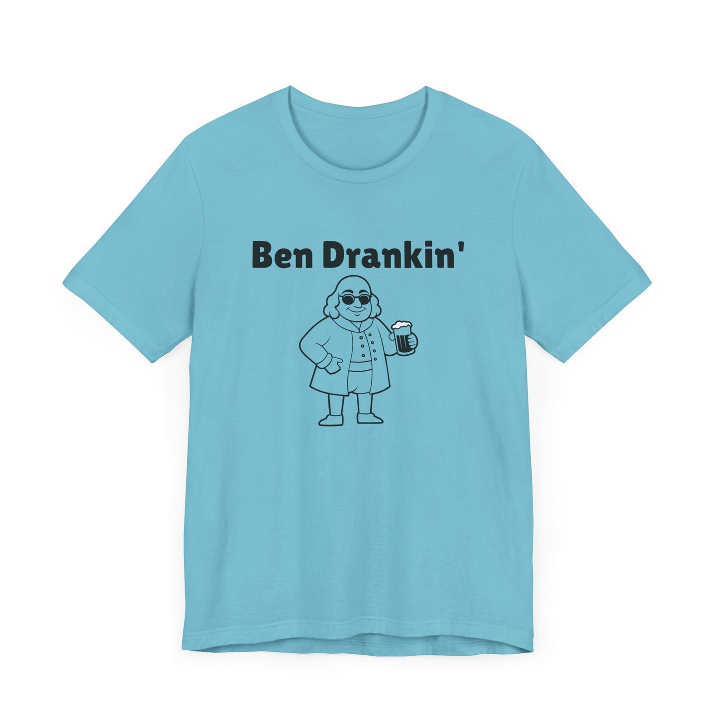 Ben Drankin Short Sleeve Tee Shirt - A Patriotic Tribute to America’s Favorite Founding Father
