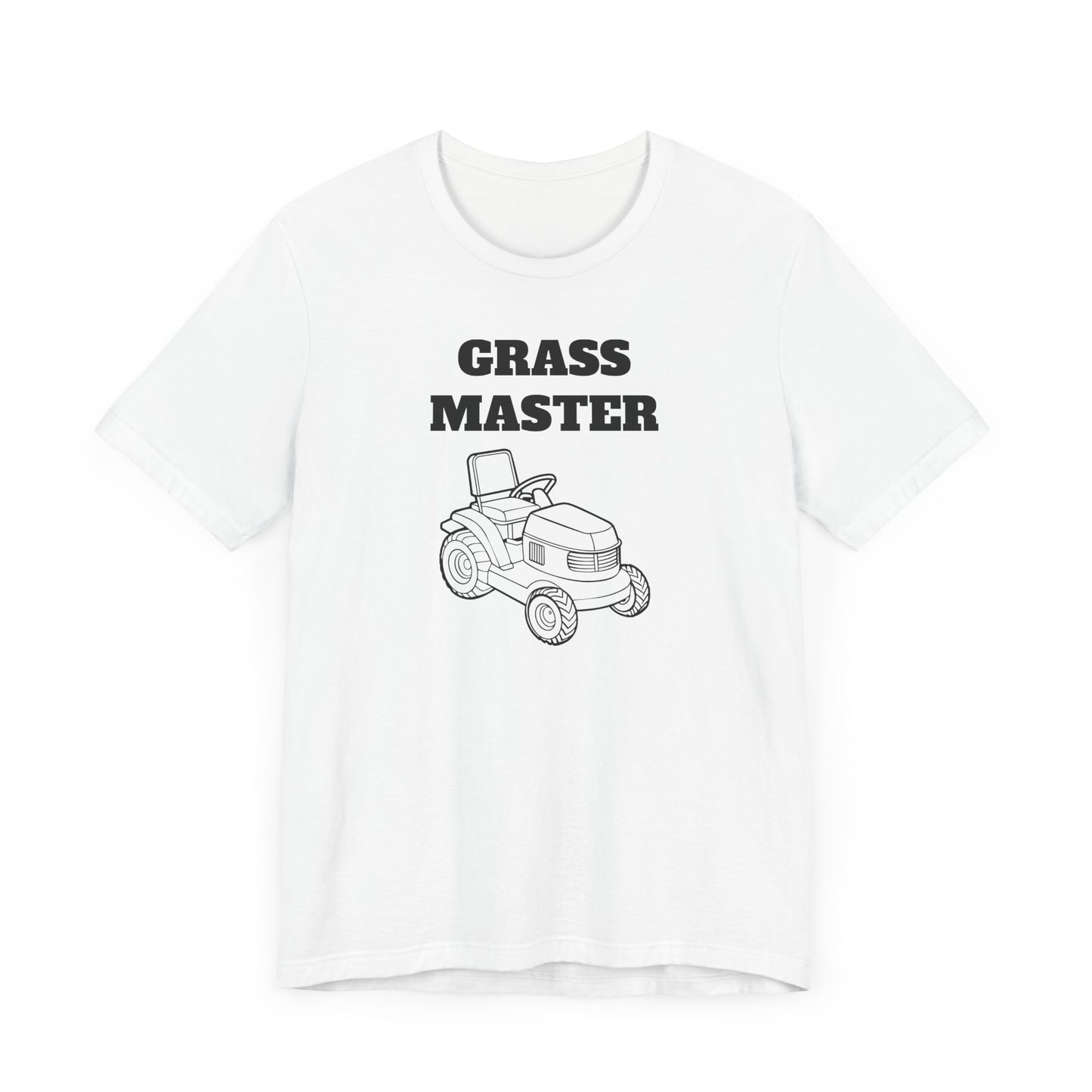 Grass Master Short Sleeve Tee - A Funny Landscaping Shirt for Lawn Enthusiasts