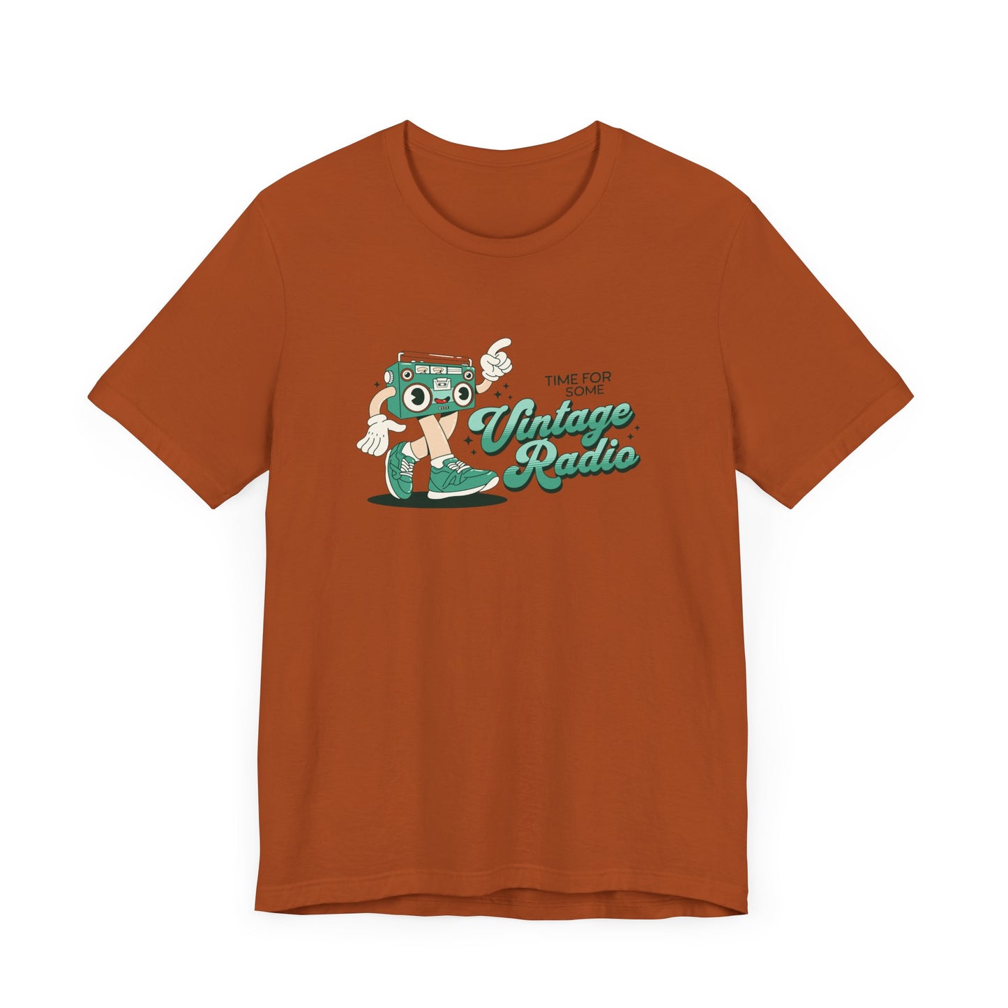 Time for Some Vintage Radio Short Sleeve Tee Shirt - Retro Vibes
