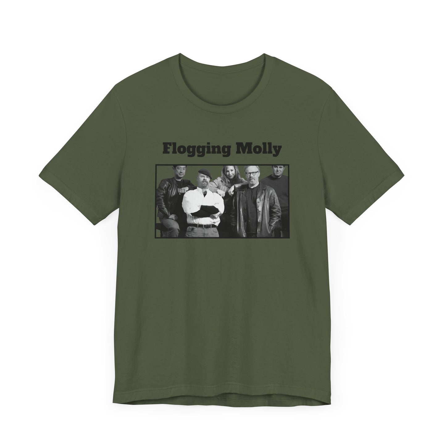 Mythbusters Flogging Molly Short Sleeve Tee Shirt - A Clever and Ironic Meme Tribute