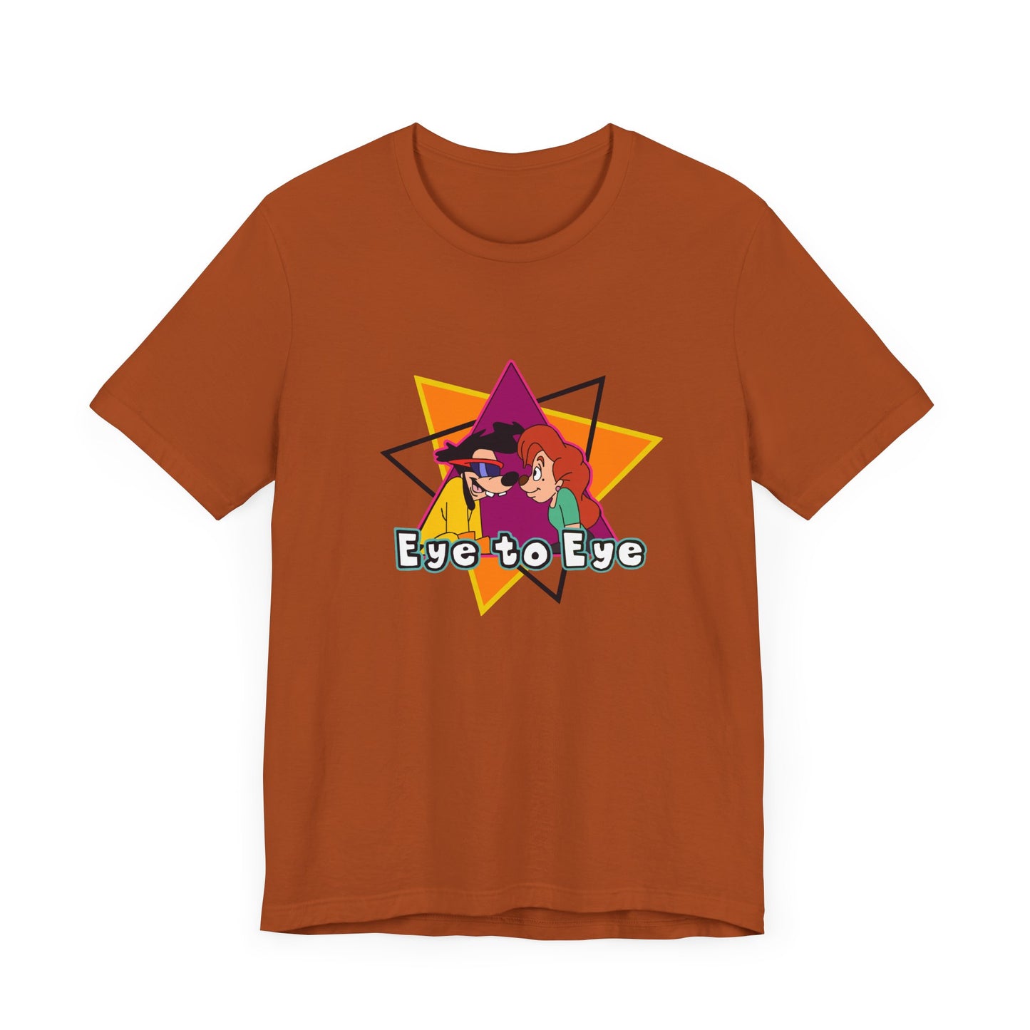 Goofy Movie Powerline Eye to Eye Short Sleeve Tee Shirt - A Tribute to 90s Animated Magic