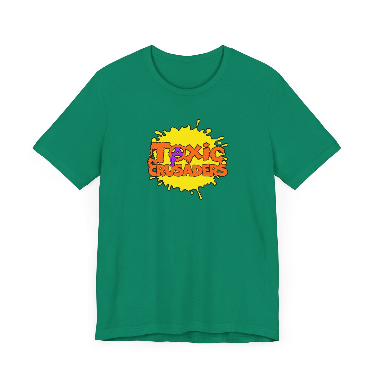 Toxic Crusaders Short Sleeve Tee Shirt - A Tribute to 90s Cartoon Madness