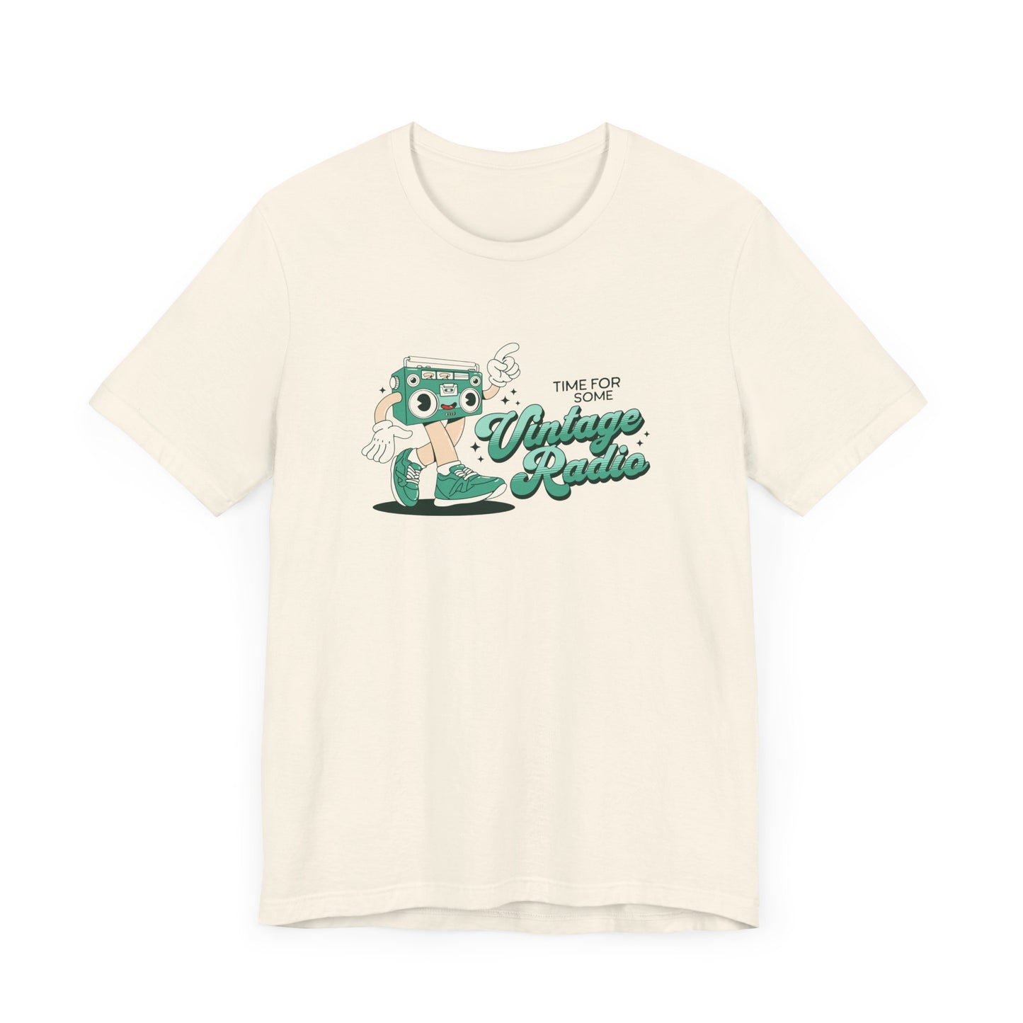 Time for Some Vintage Radio Short Sleeve Tee Shirt - Retro Vibes