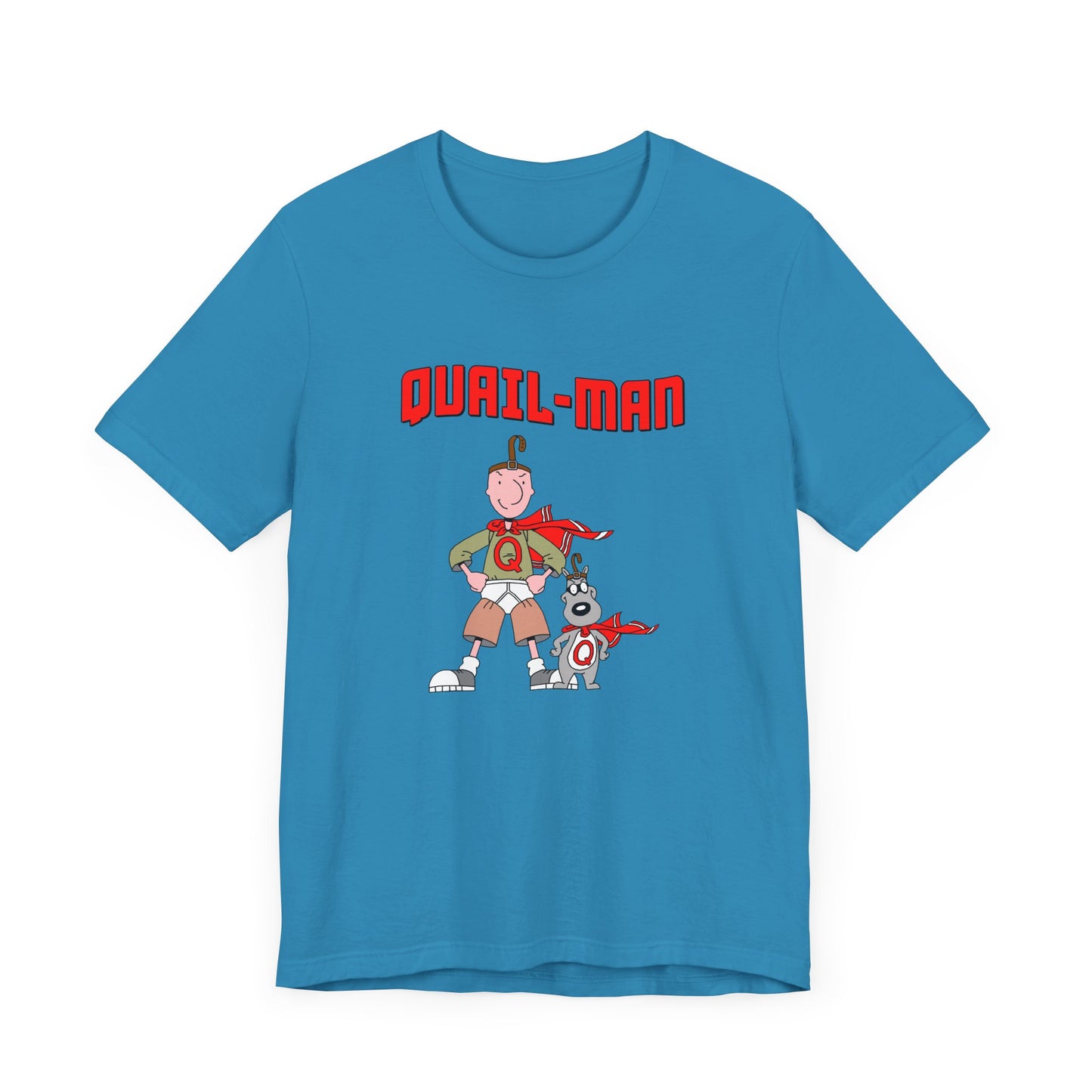 Doug Quailman Short Sleeve Tee Shirt - A Nostalgic Tribute to 90s Superhero Fun