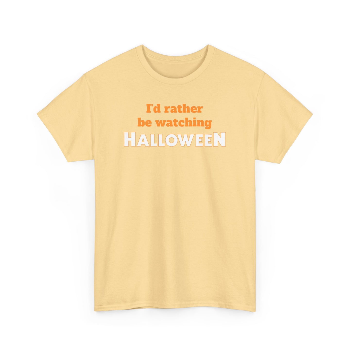 ’d Rather Be Watching Halloween Short Sleeve Tee – Classic Horror Movie Fan Shirt