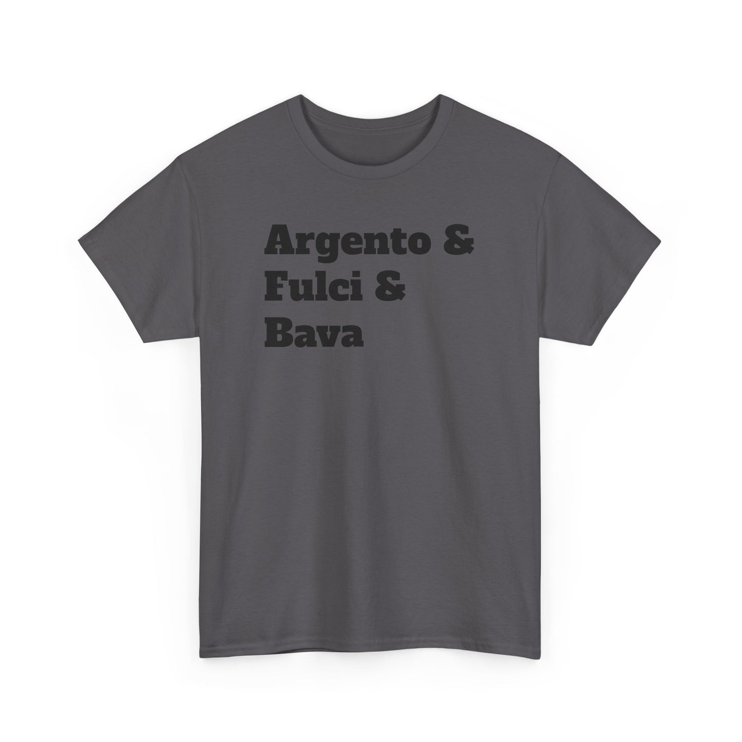 Italian Horror Directors Tee – Argento & Fulci & Bava Tribute