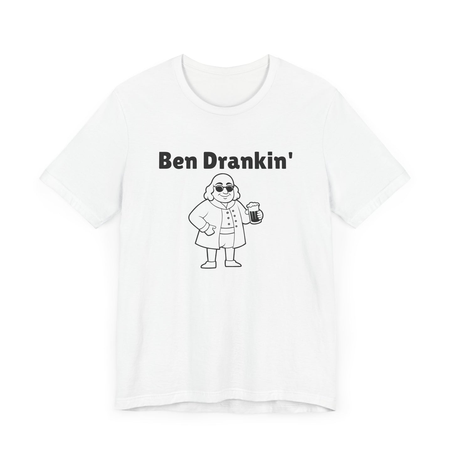 Ben Drankin Short Sleeve Tee Shirt - A Patriotic Tribute to America’s Favorite Founding Father
