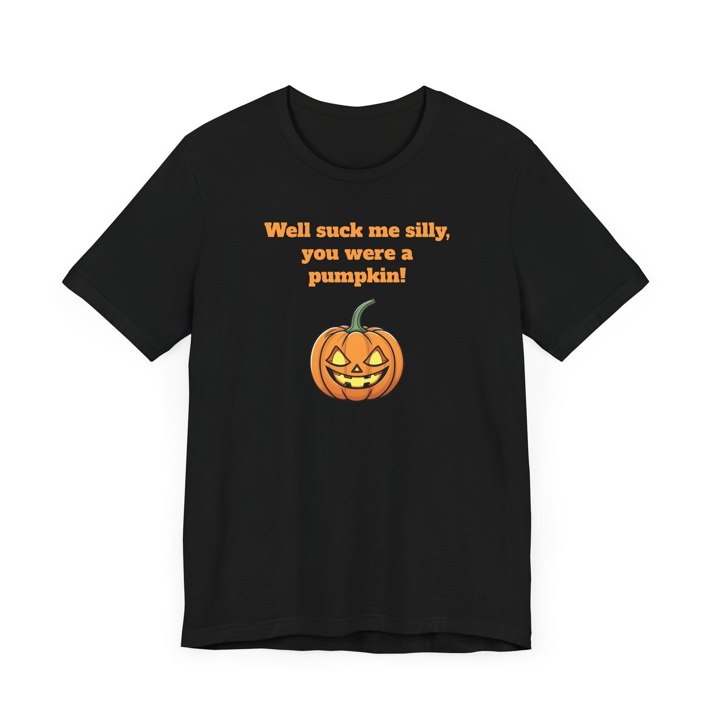 Silly Pumpkin Impractical Jokers Inspired Short Sleeve Tee Shirt - A Hilarious Halloween Must-Have