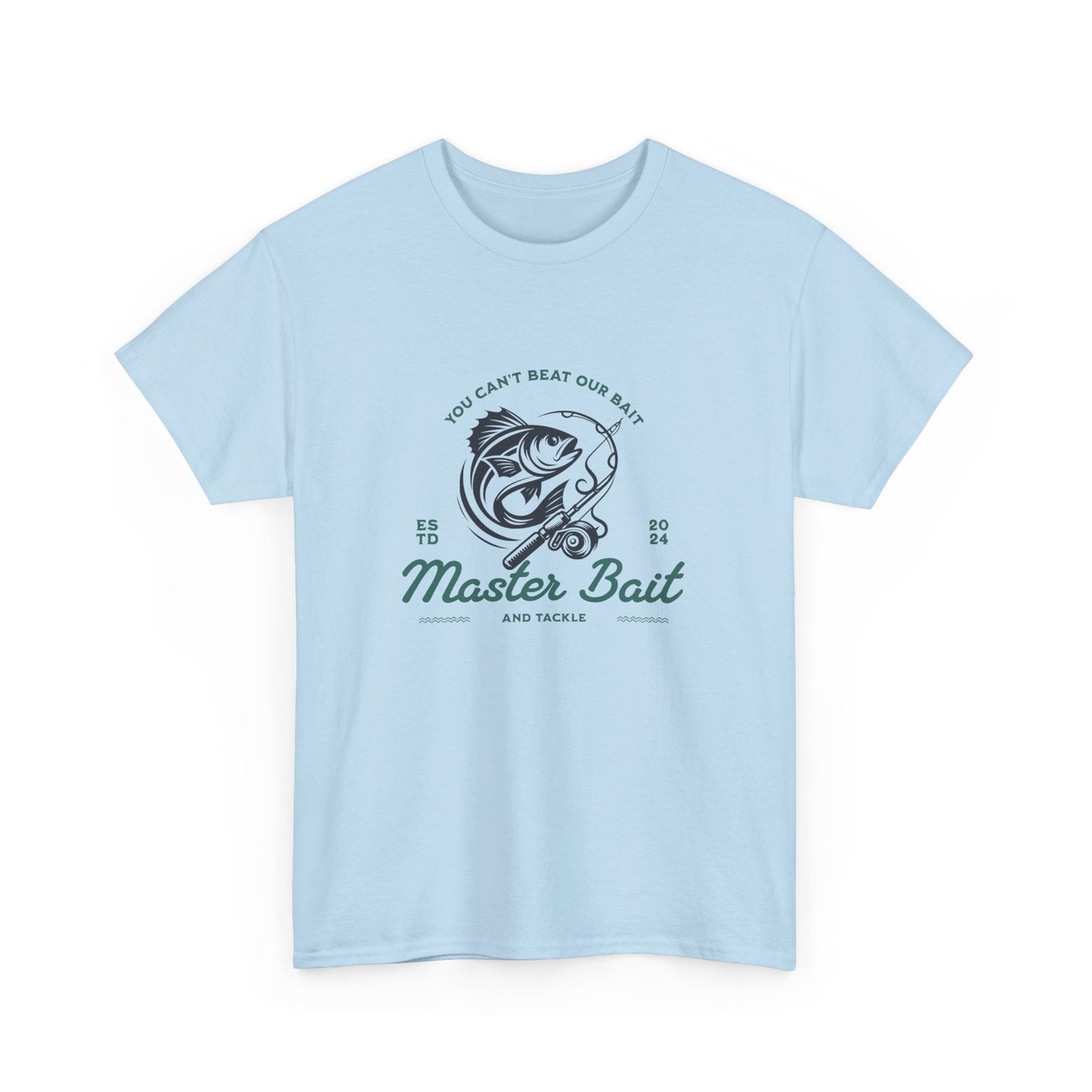 Master Bait and Tackle Short Sleeve Tee Shirt - A Reel Catch for Fishing Enthusiasts