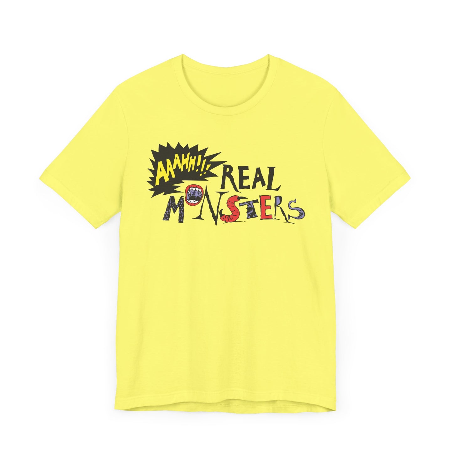 AAAHH!!! Real Monsters Short Sleeve T-Shirt - 90s Nickelodeon Inspired Nostalgia