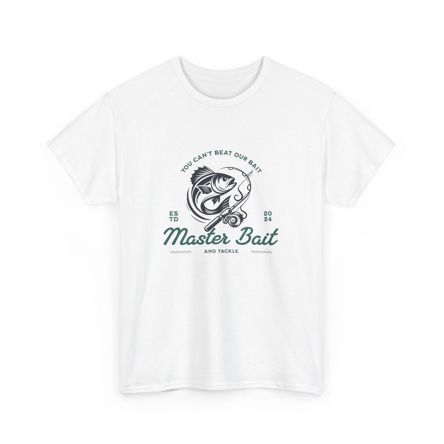 Master Bait and Tackle Short Sleeve Tee Shirt - A Reel Catch for Fishing Enthusiasts