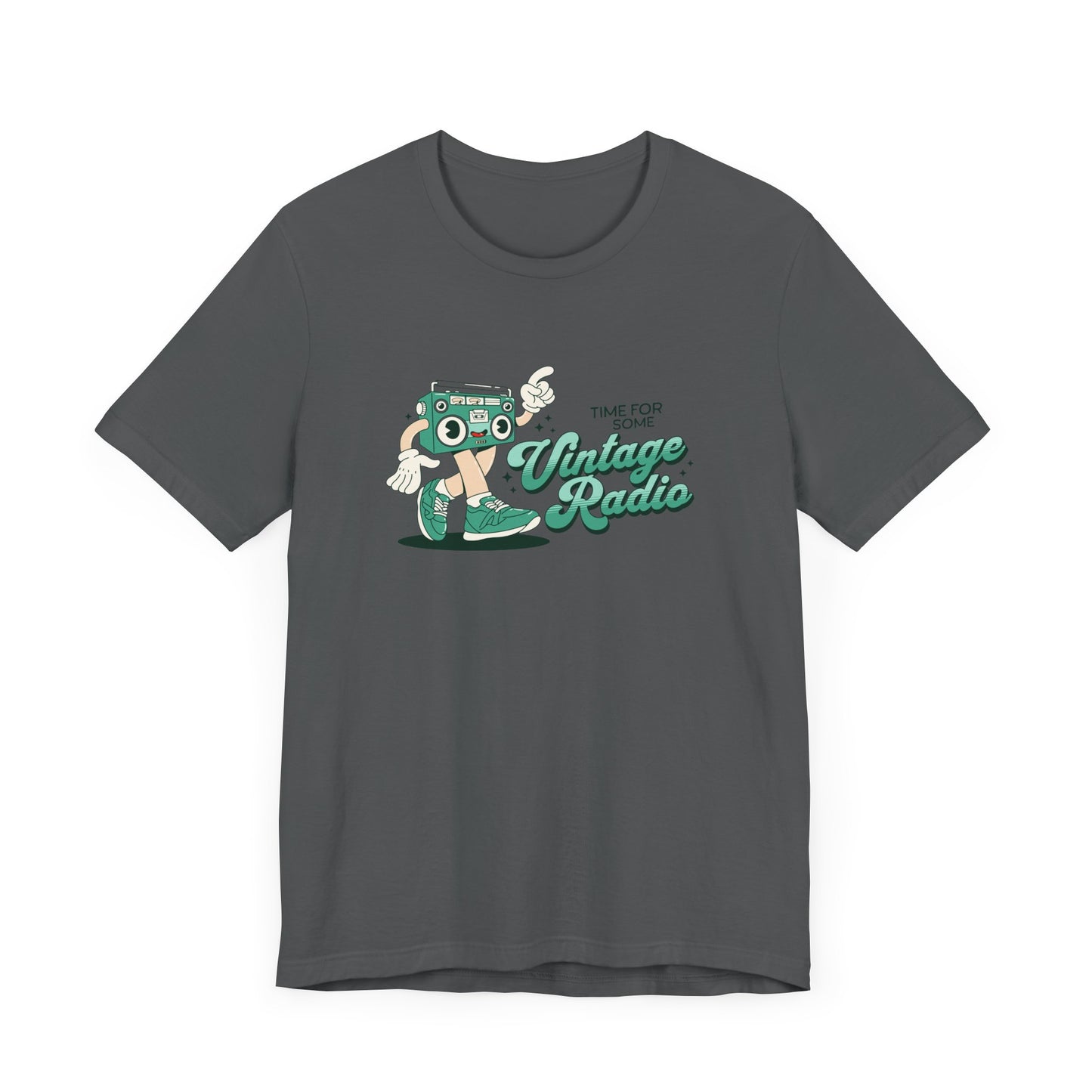 Time for Some Vintage Radio Short Sleeve Tee Shirt - Retro Vibes