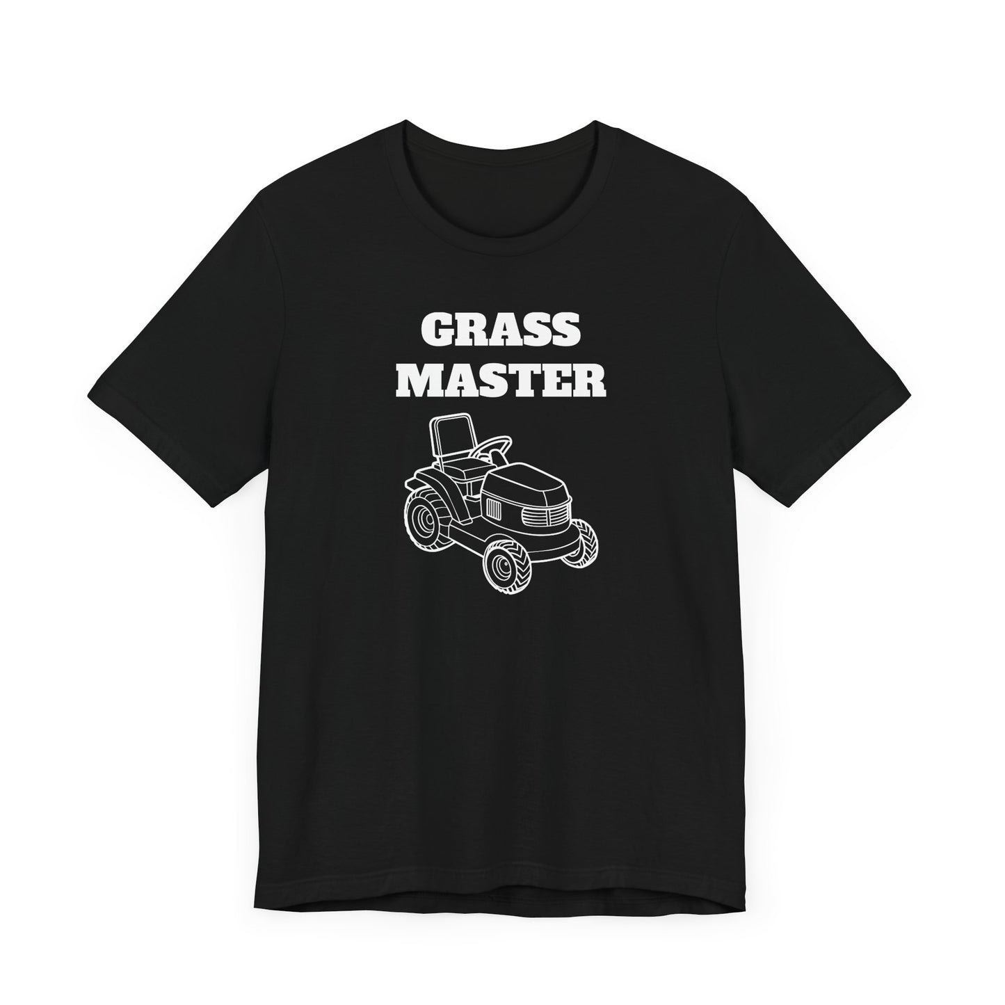 Grass Master Short Sleeve Tee - A Funny Landscaping Shirt for Lawn Enthusiasts