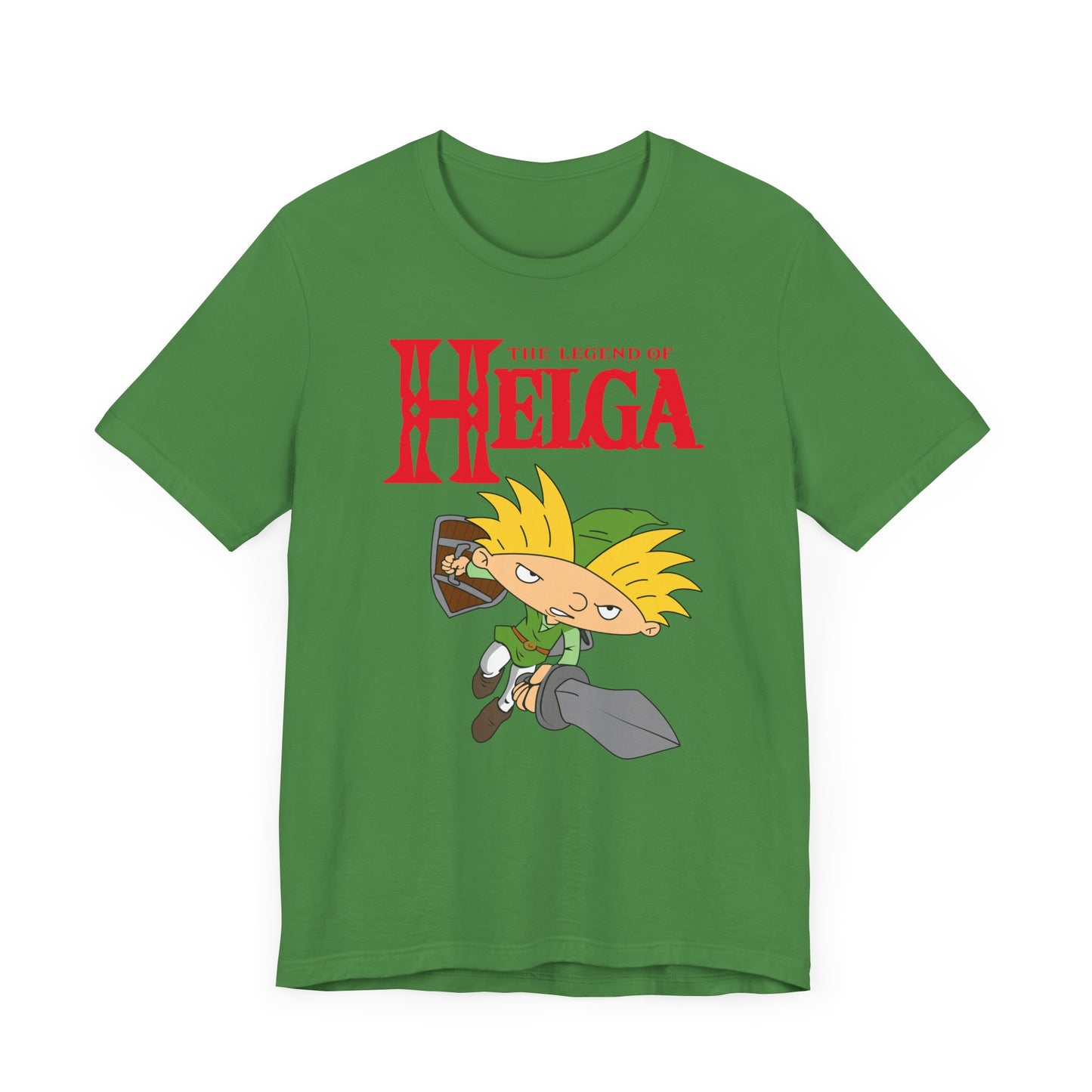 Hey Arnold! The Legend of Helga Short Sleeve T-Shirt - Retro Nickelodeon Inspired Nostalgia