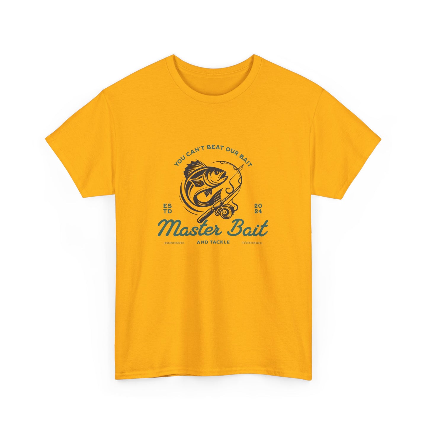 Master Bait and Tackle Short Sleeve Tee Shirt - A Reel Catch for Fishing Enthusiasts