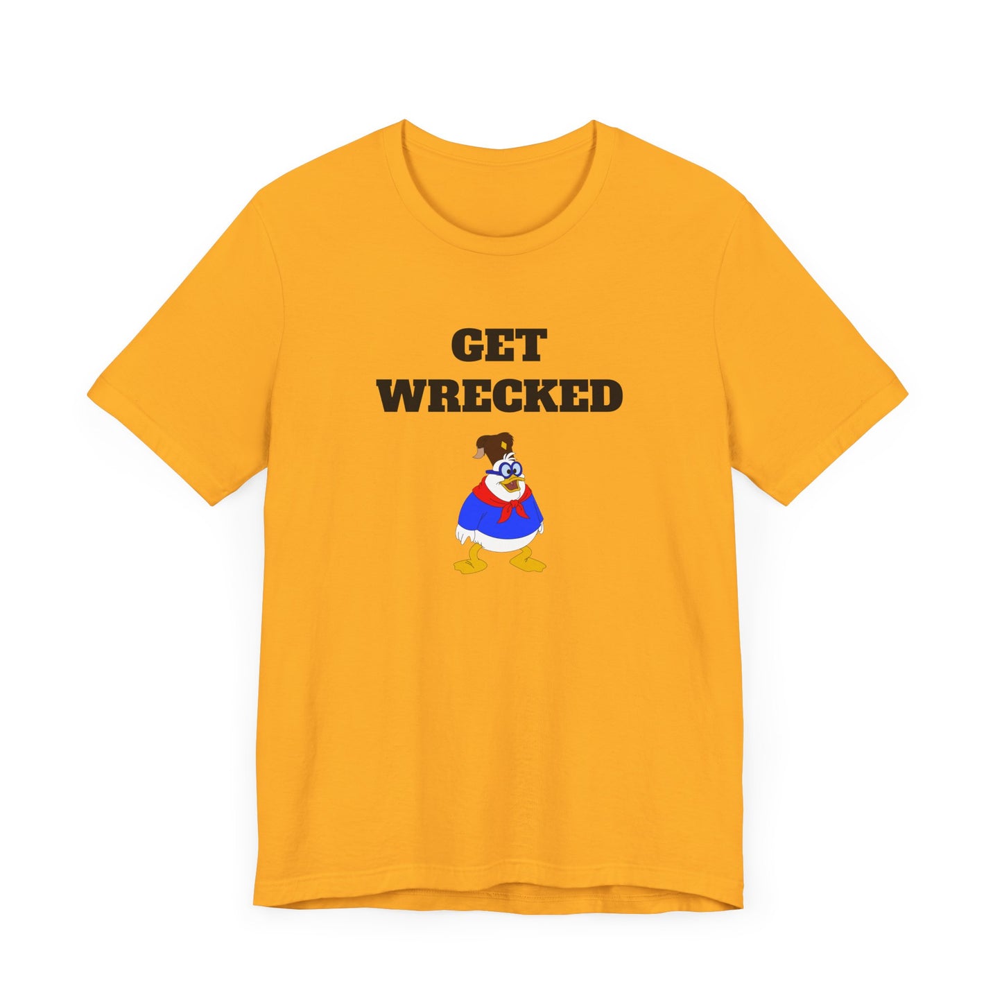 Get Wrecked Short Sleeve Tee Shirt - A Bold 80s Throwback