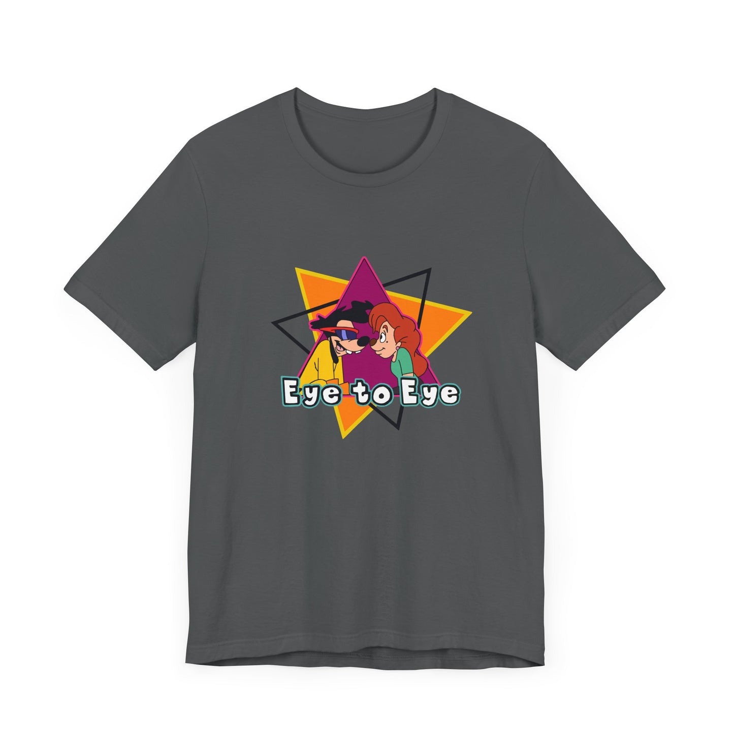 Goofy Movie Powerline Eye to Eye Short Sleeve Tee Shirt - A Tribute to 90s Animated Magic