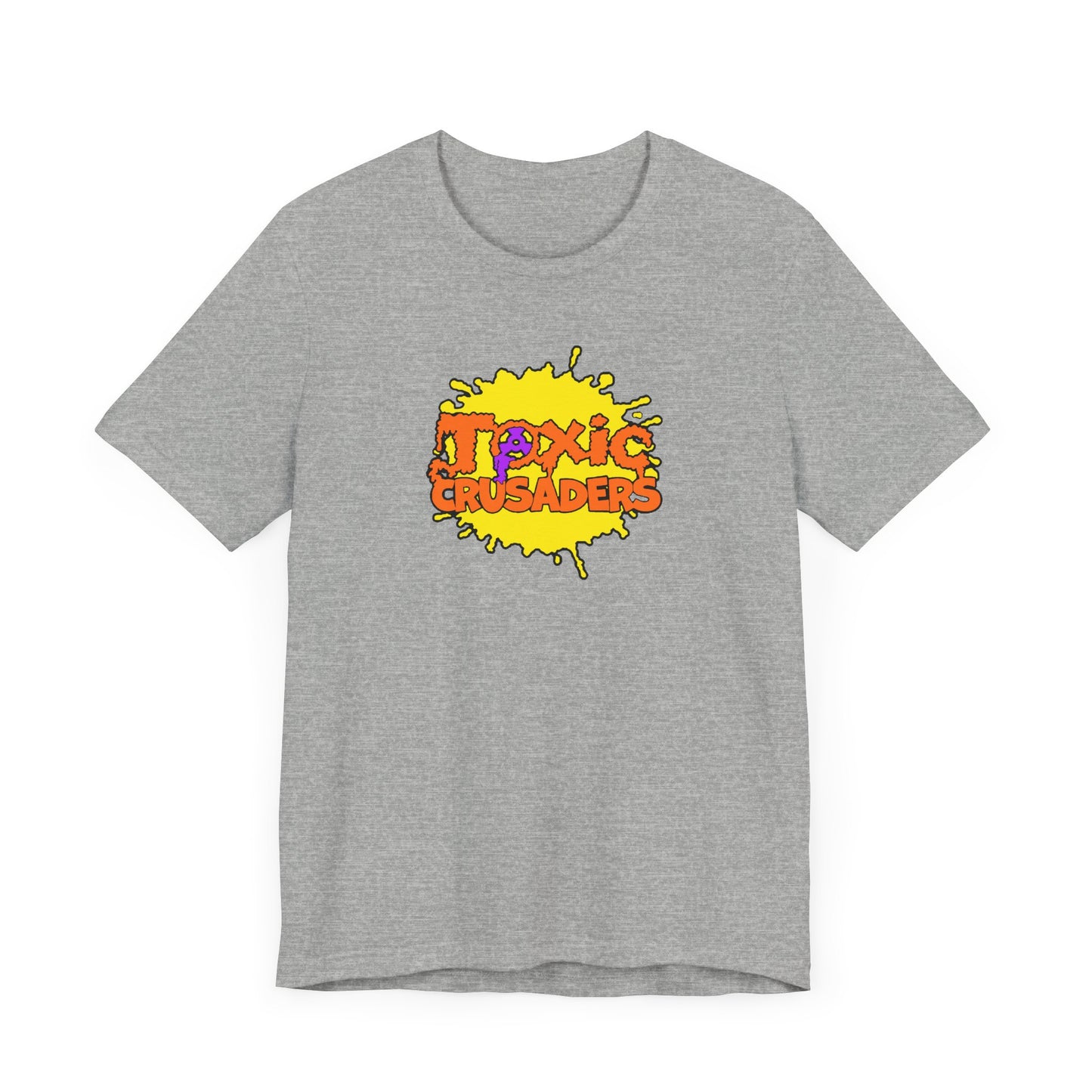 Toxic Crusaders Short Sleeve Tee Shirt - A Tribute to 90s Cartoon Madness