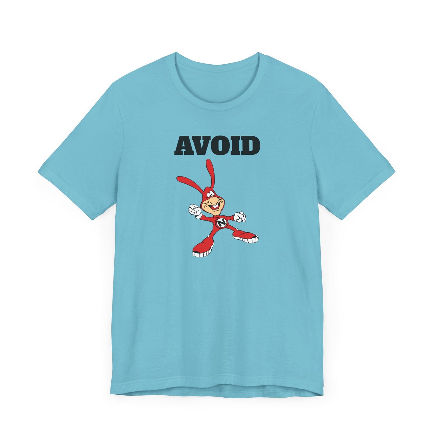 Avoid the Noid Short Sleeve Tee Shirt - A Nostalgic Pizza Delivery Throwback