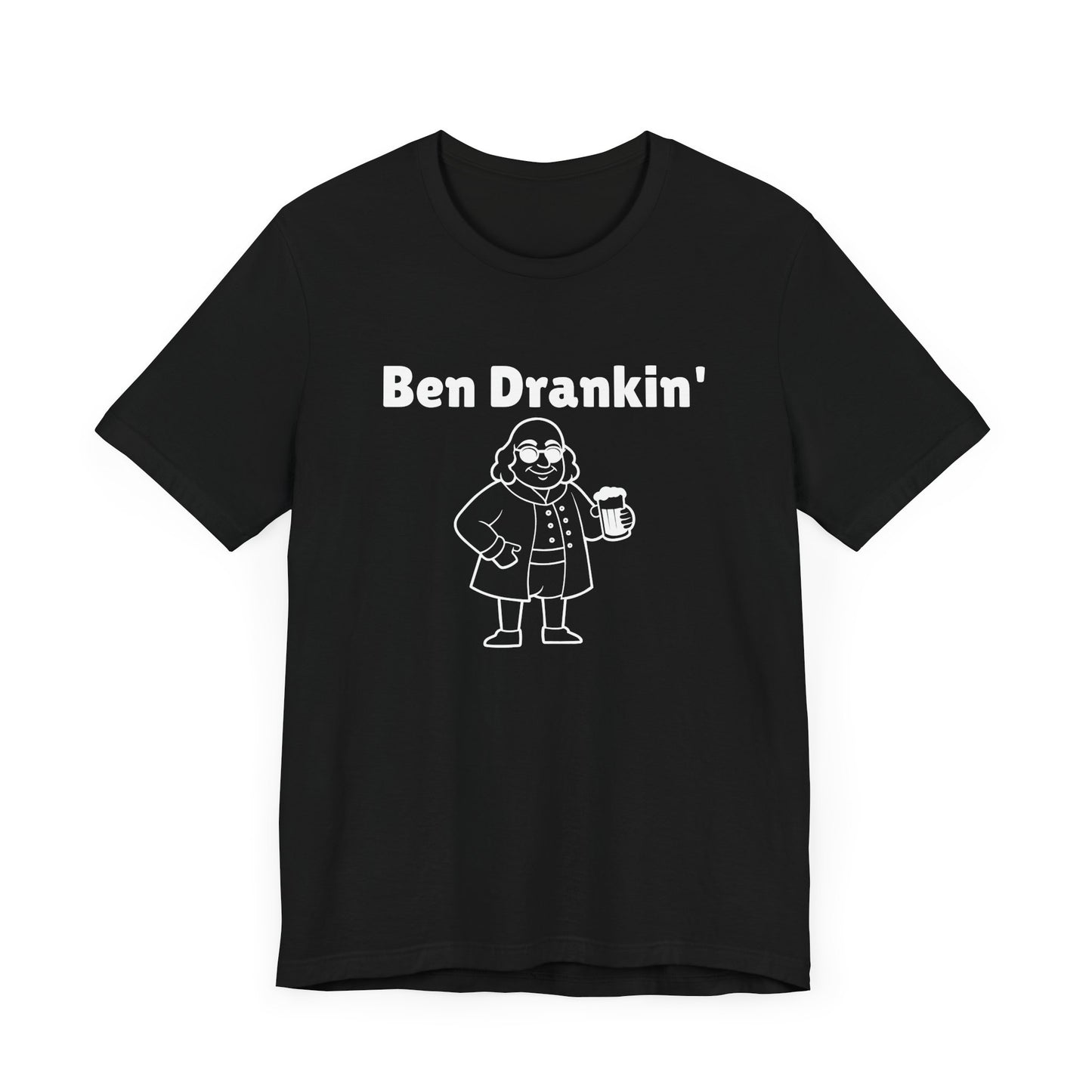 Ben Drankin Short Sleeve Tee Shirt - A Patriotic Tribute to America’s Favorite Founding Father