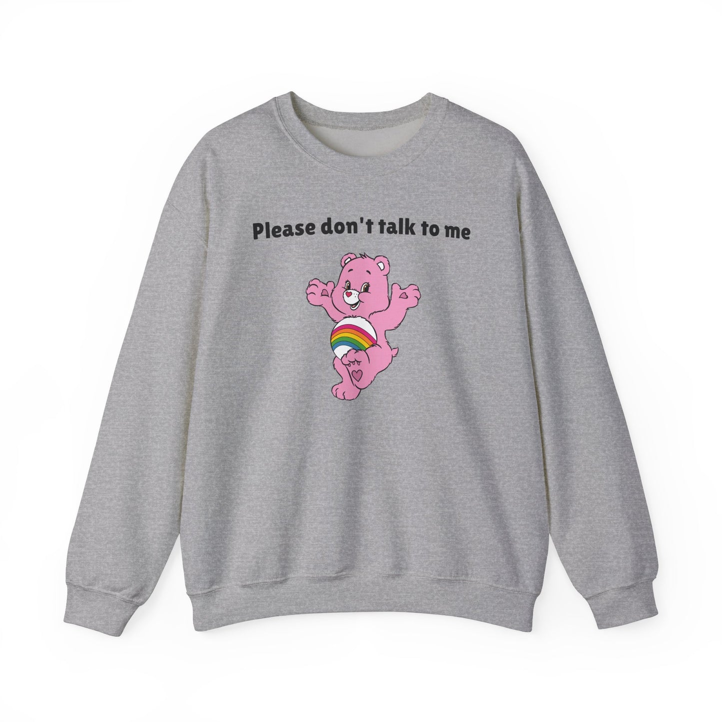 Please Don’t Talk to Me Crewneck Sweatshirt – Funny and Polite Statement