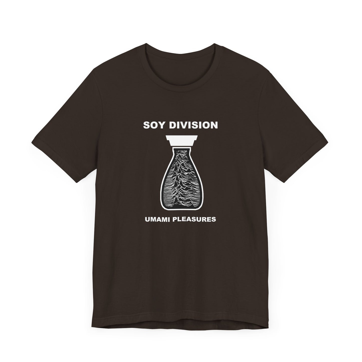 Soy Division Short Sleeve Tee Shirt - A Hilarious Joy Division Spoof