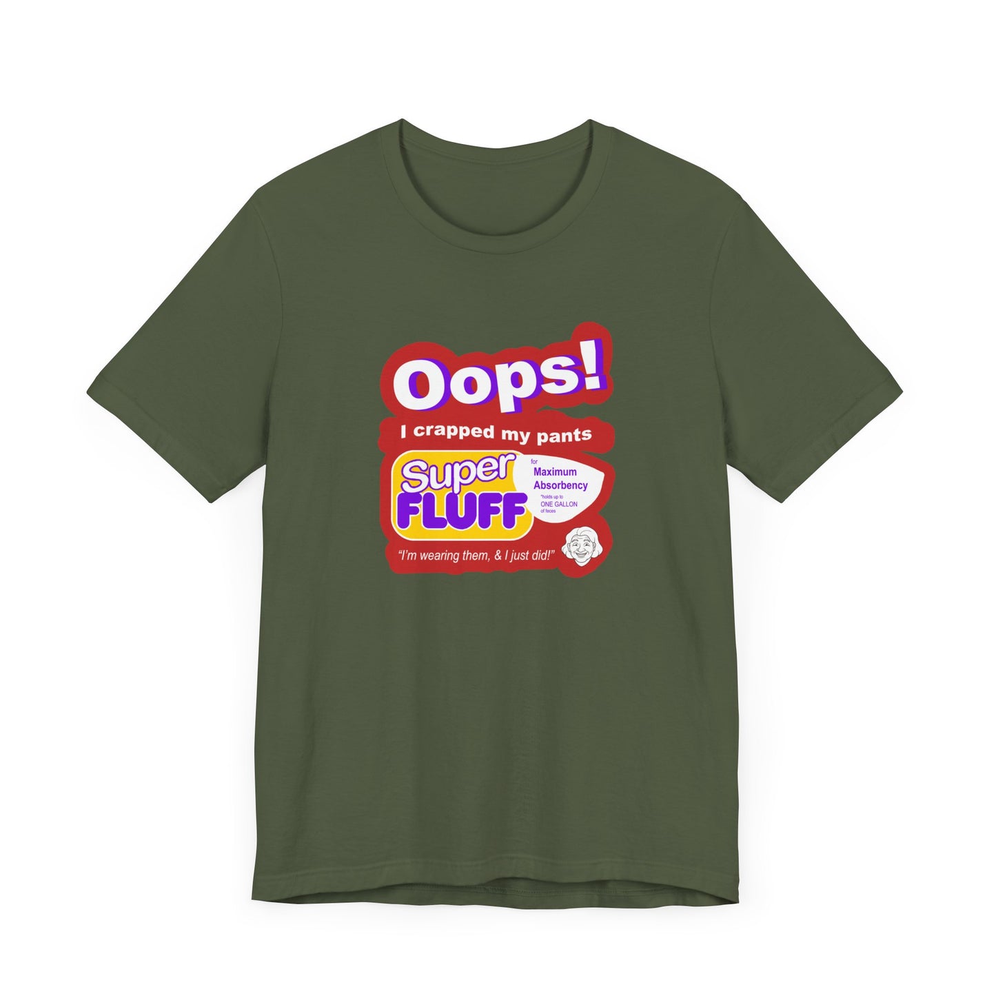 Oops I Crapped My Pants Short Sleeve Tee Shirt - A Hilarious Tribute to 90s SNL