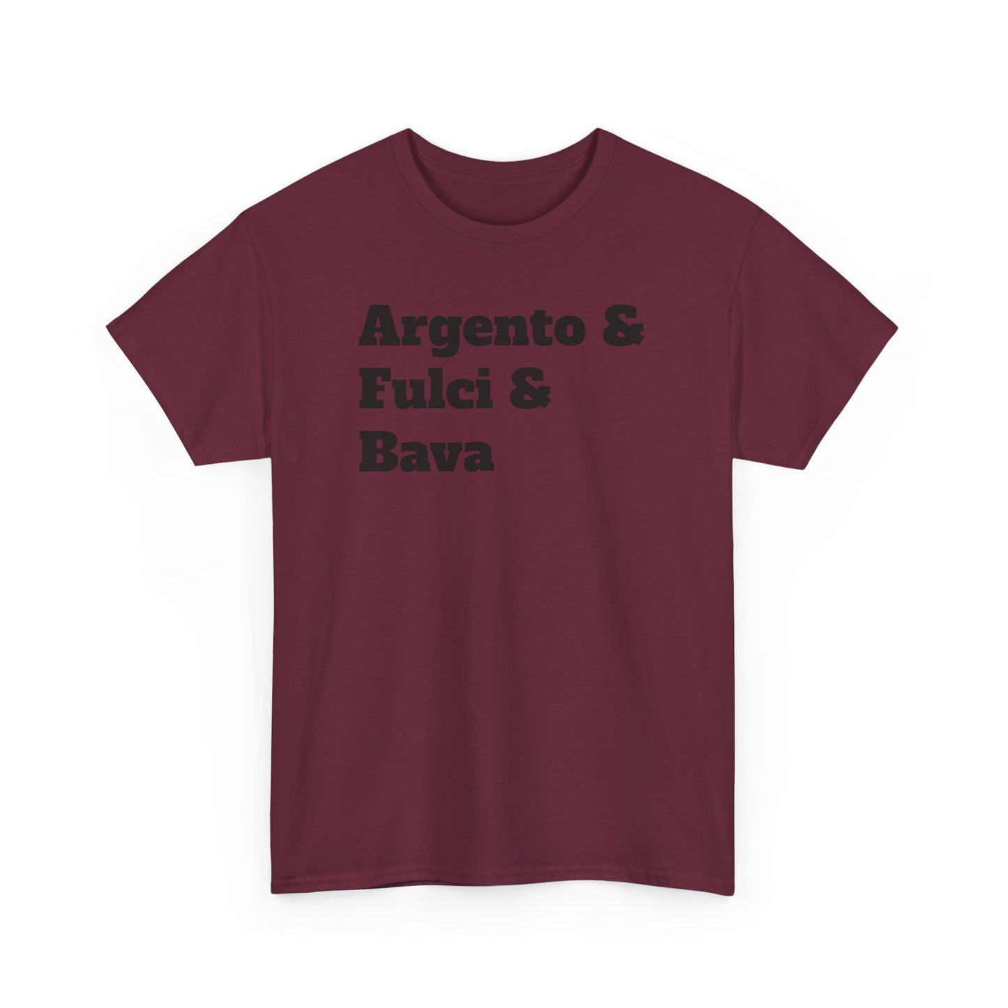 Italian Horror Directors Tee – Argento & Fulci & Bava Tribute