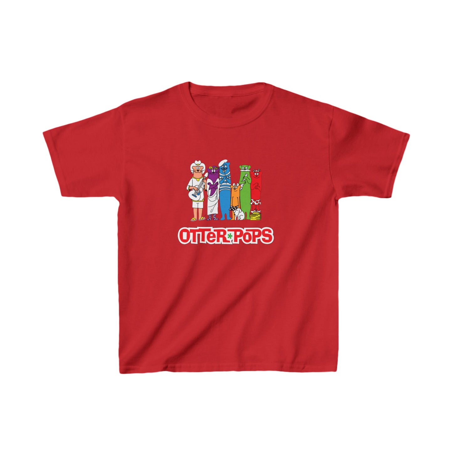 Kids Otter Pops Short Sleeve Tee Shirt - A Colorful Tribute to Childhood Favorites