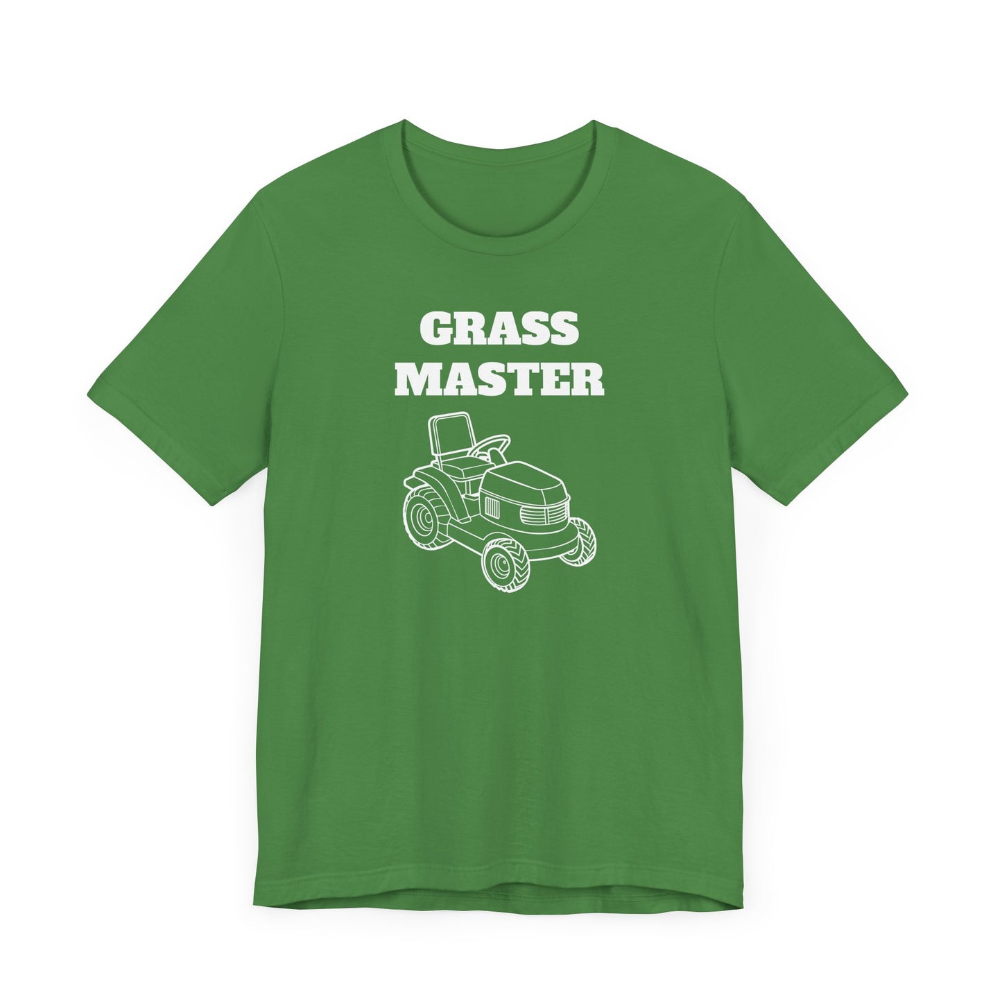 Grass Master Short Sleeve Tee - A Funny Landscaping Shirt for Lawn Enthusiasts