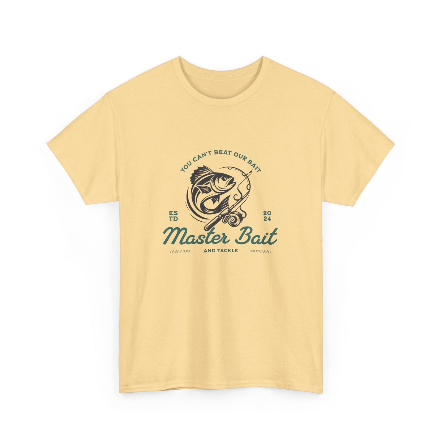 Master Bait and Tackle Short Sleeve Tee Shirt - A Reel Catch for Fishing Enthusiasts
