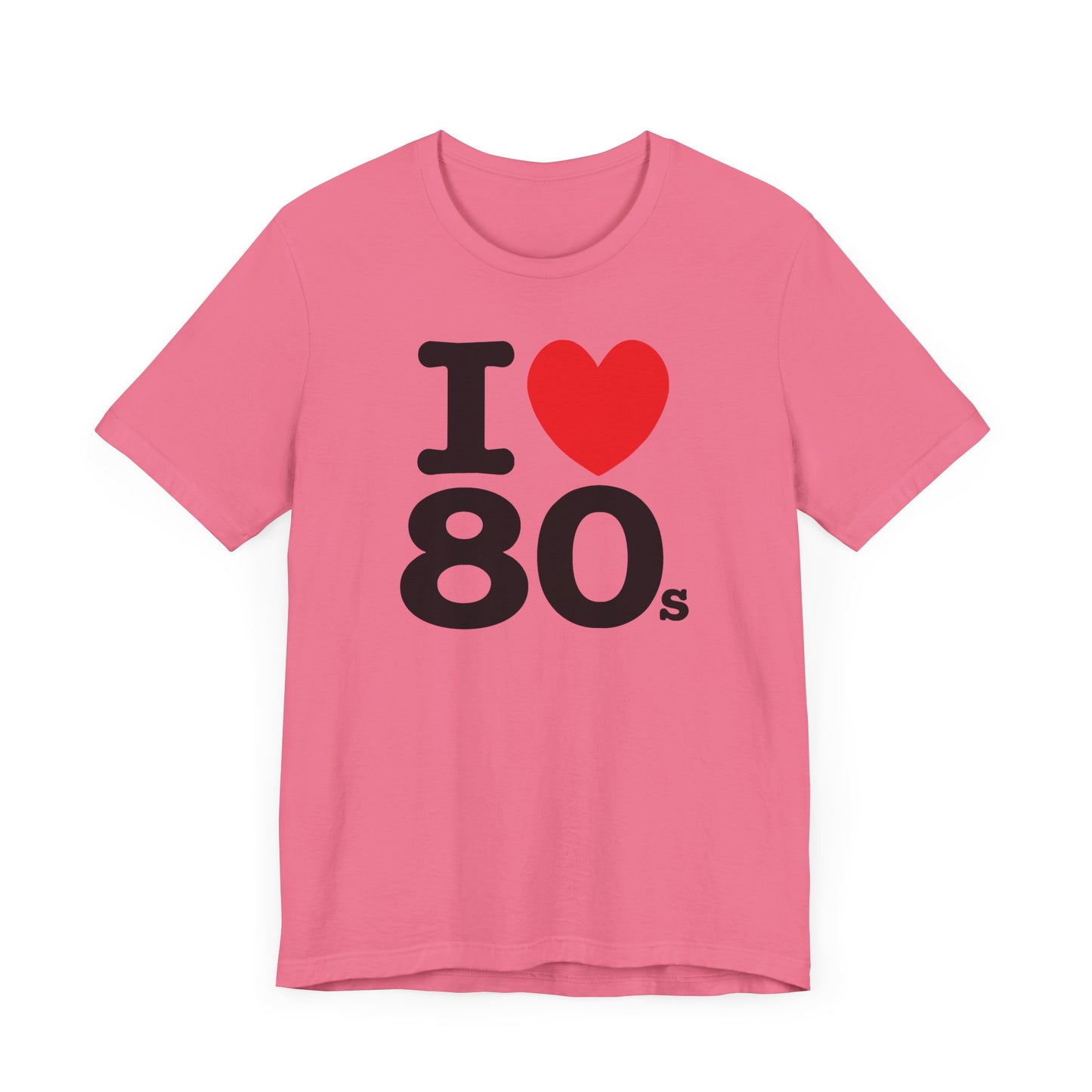 I Heart 80’s Short Sleeve Tee Shirt - Celebrate the Greatest Decade