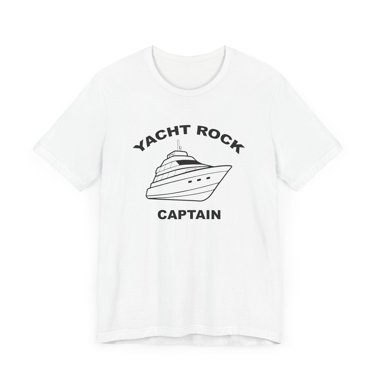 Yacht Rock Captain Short Sleeve Tee Shirt - Smooth Sailing in Style