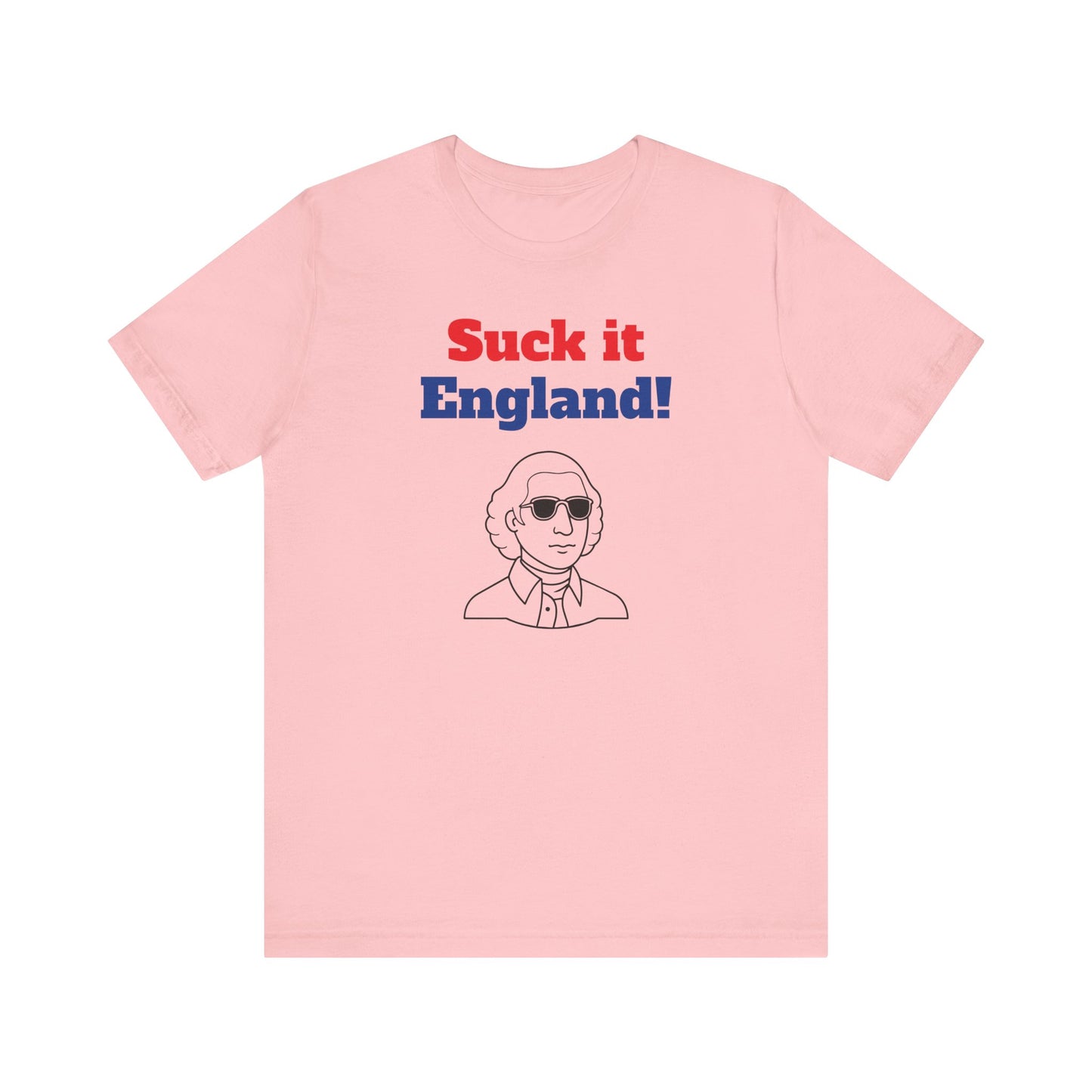 Suck It England Short Sleeve Tee Shirt - A Playful Nod to Patriotic Pride