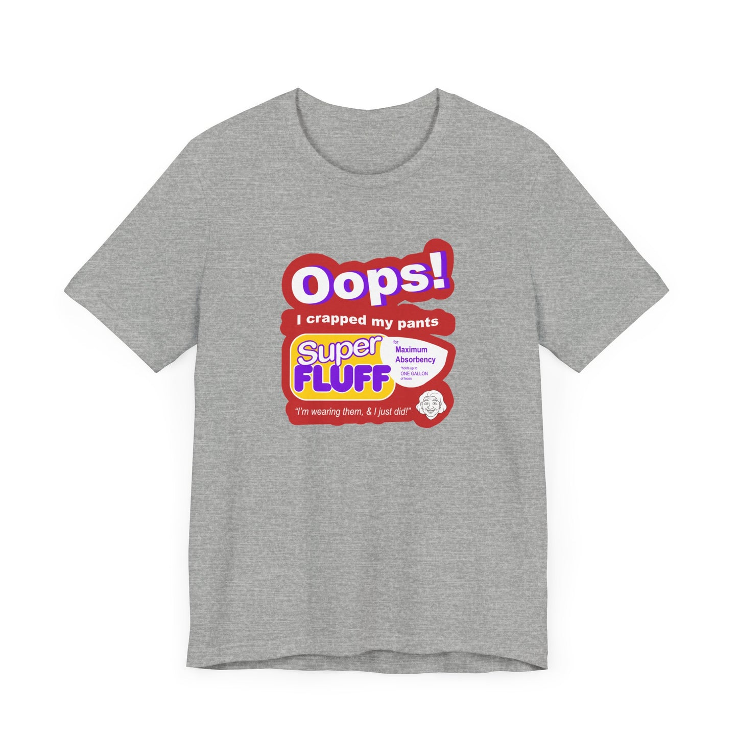 Oops I Crapped My Pants Short Sleeve Tee Shirt - A Hilarious Tribute to 90s SNL